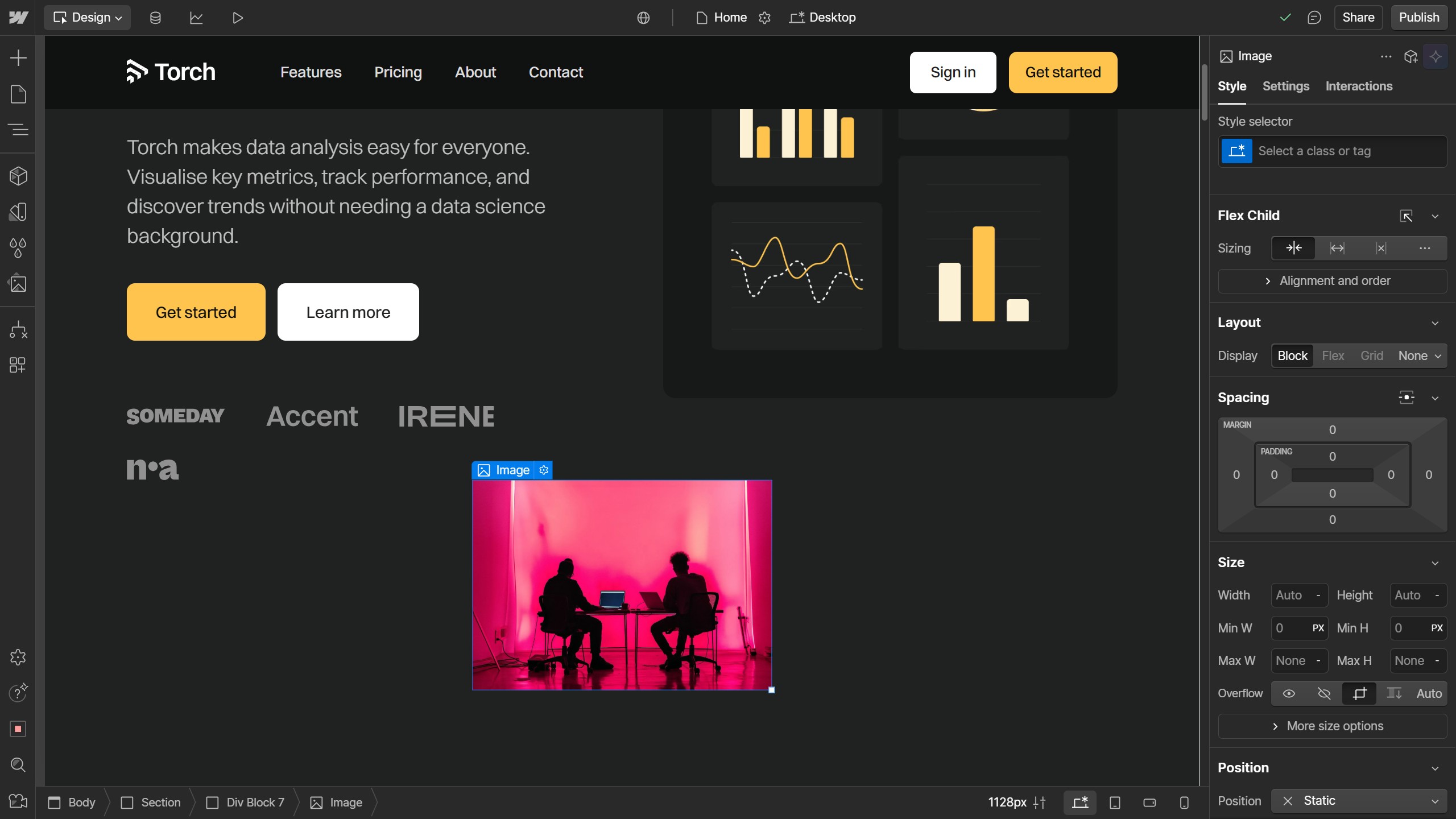 How to add a link to an image in Webflow?