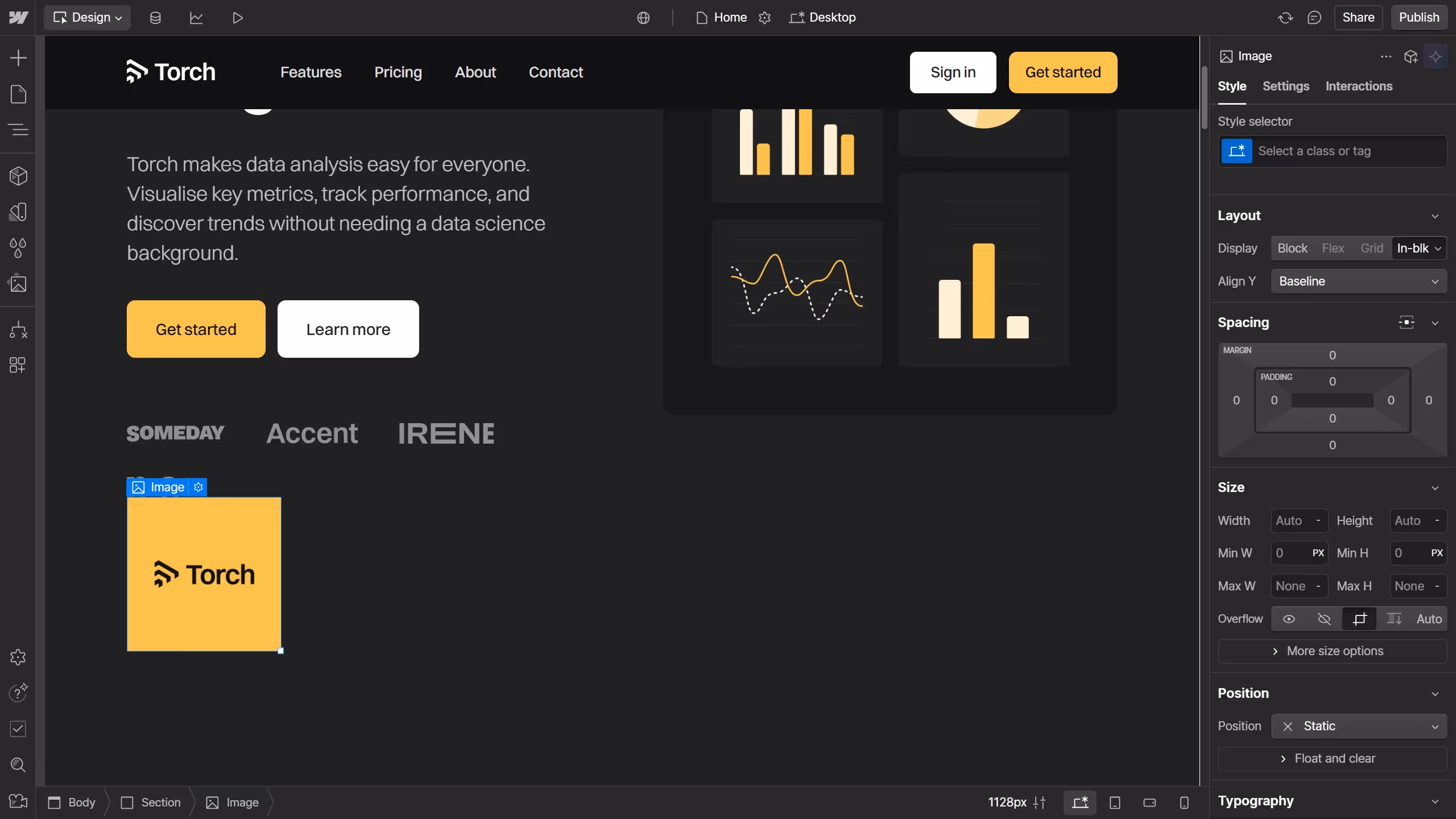 How to move elements in Webflow?