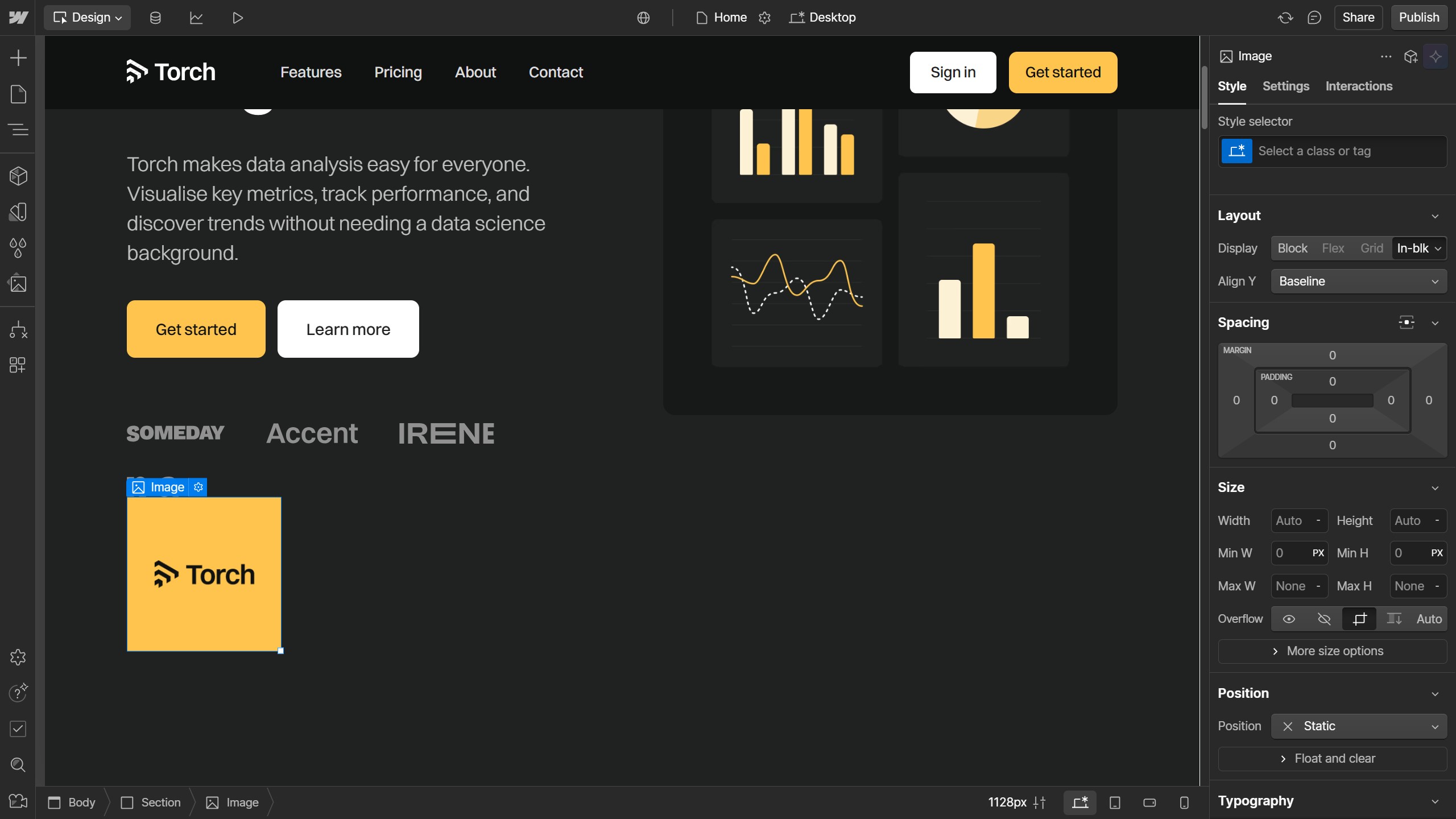 How to move elements in Webflow?