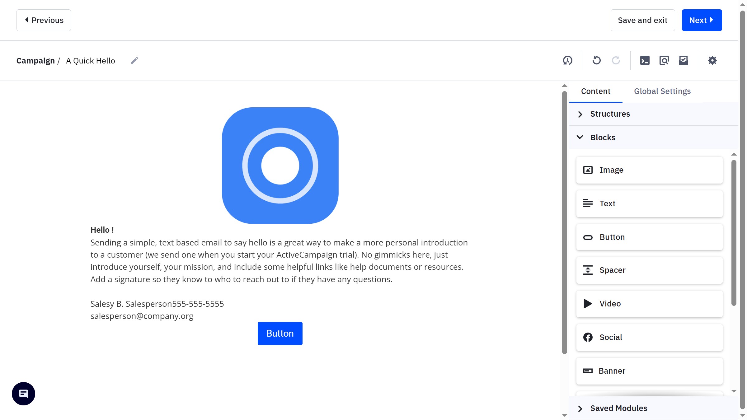 How to replace an image in your email in ActiveCampaign