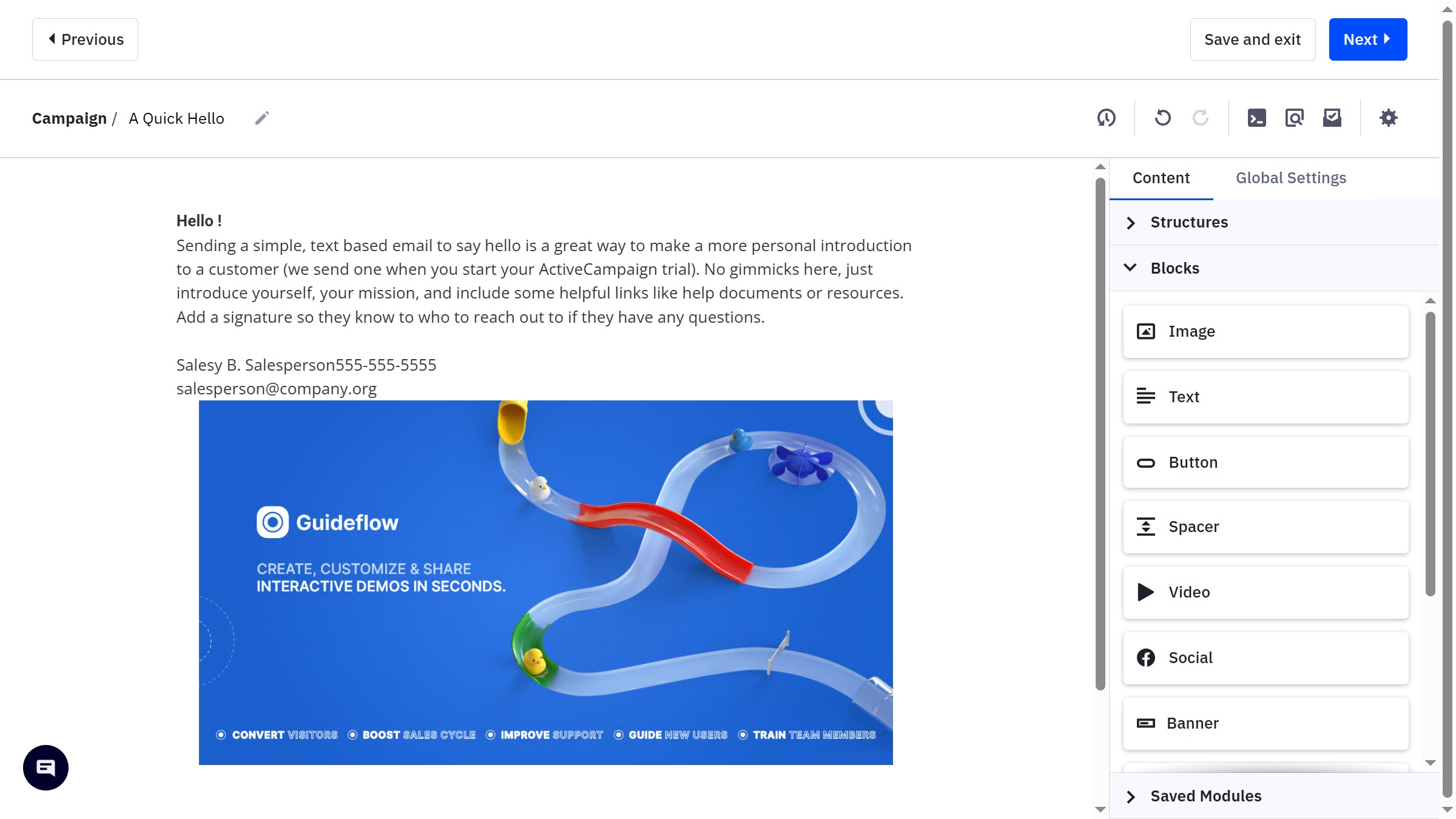 How to add ALT text to an image in ActiveCampaign