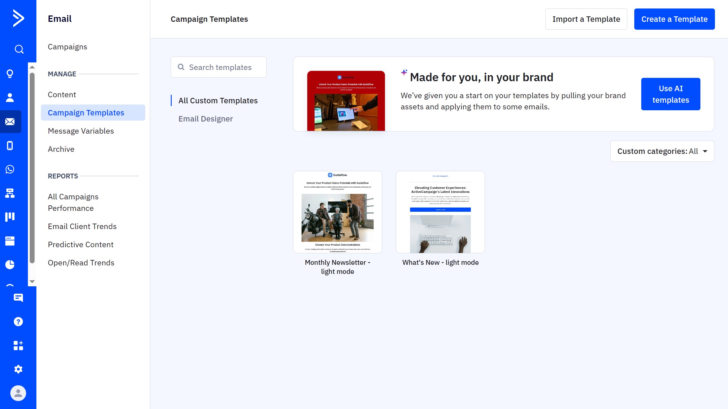 How to delete a logo from your brand kit in ActiveCampaign