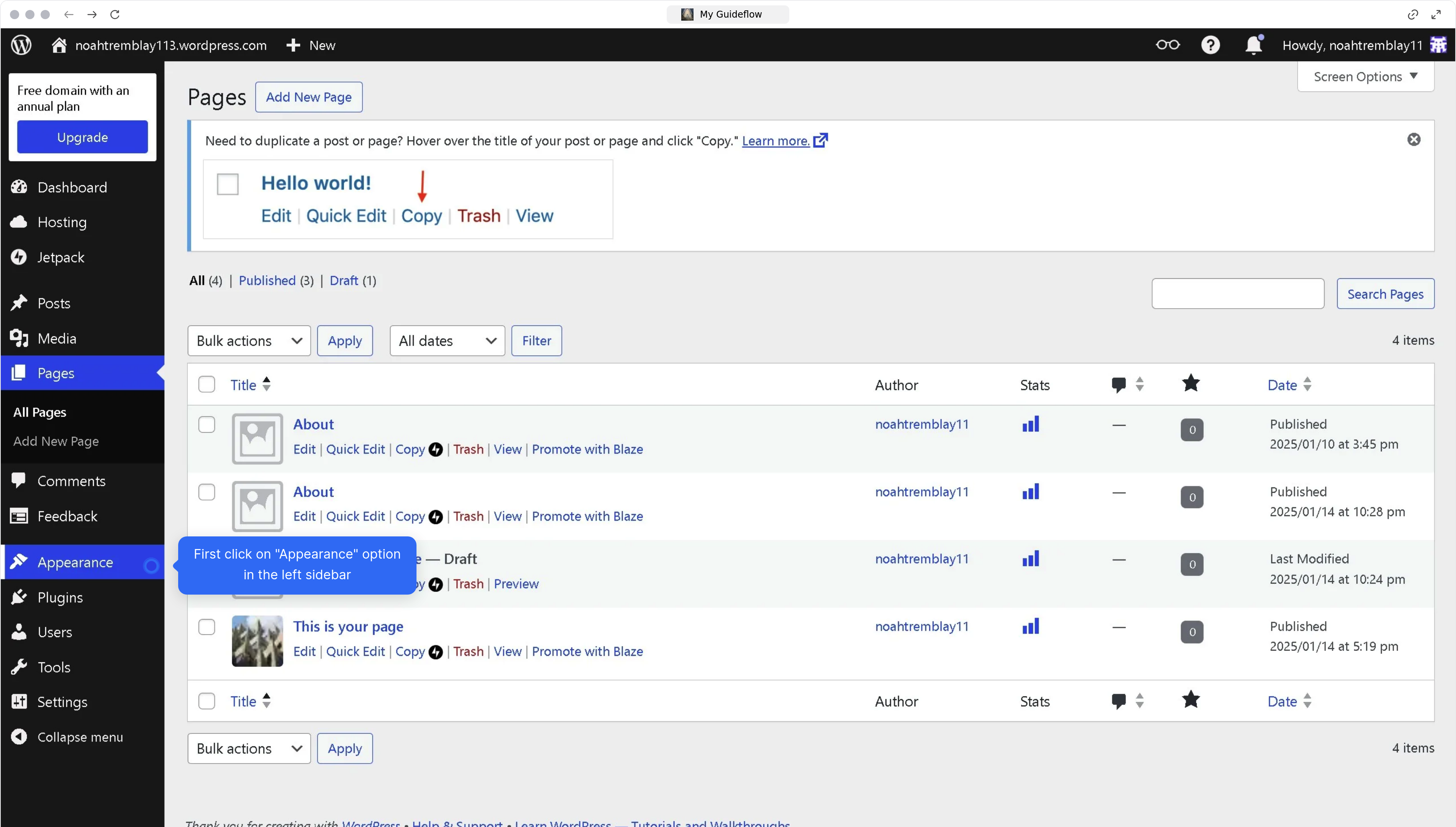 How to create a drop down menu in WordPress?