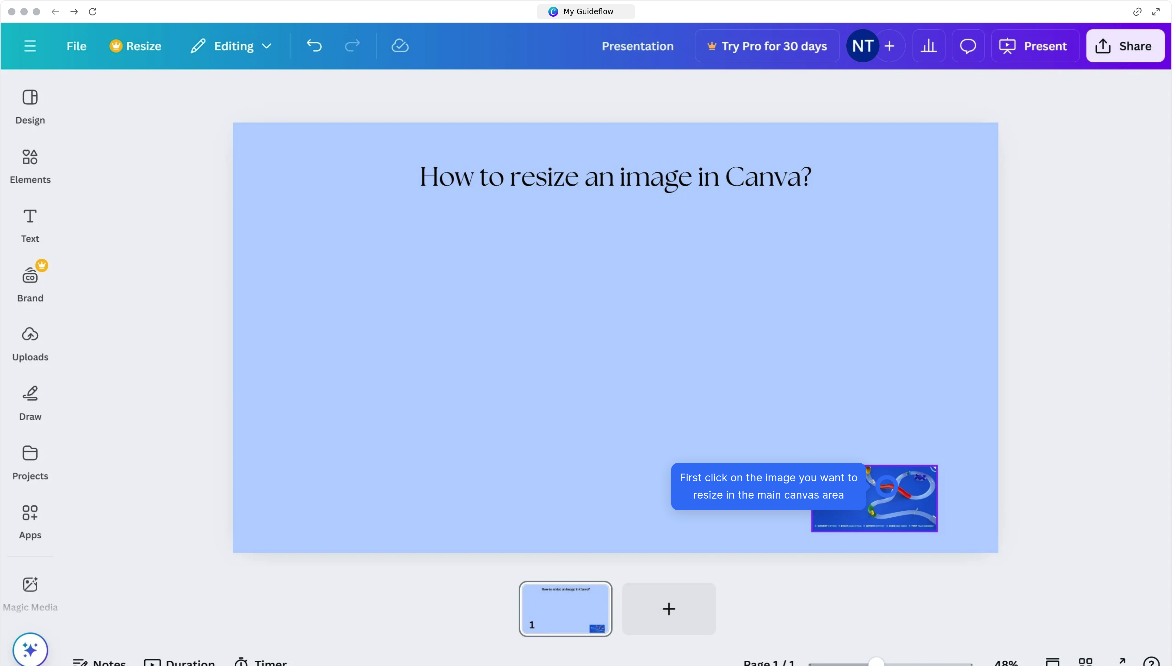 How to resize an image in WordPress?