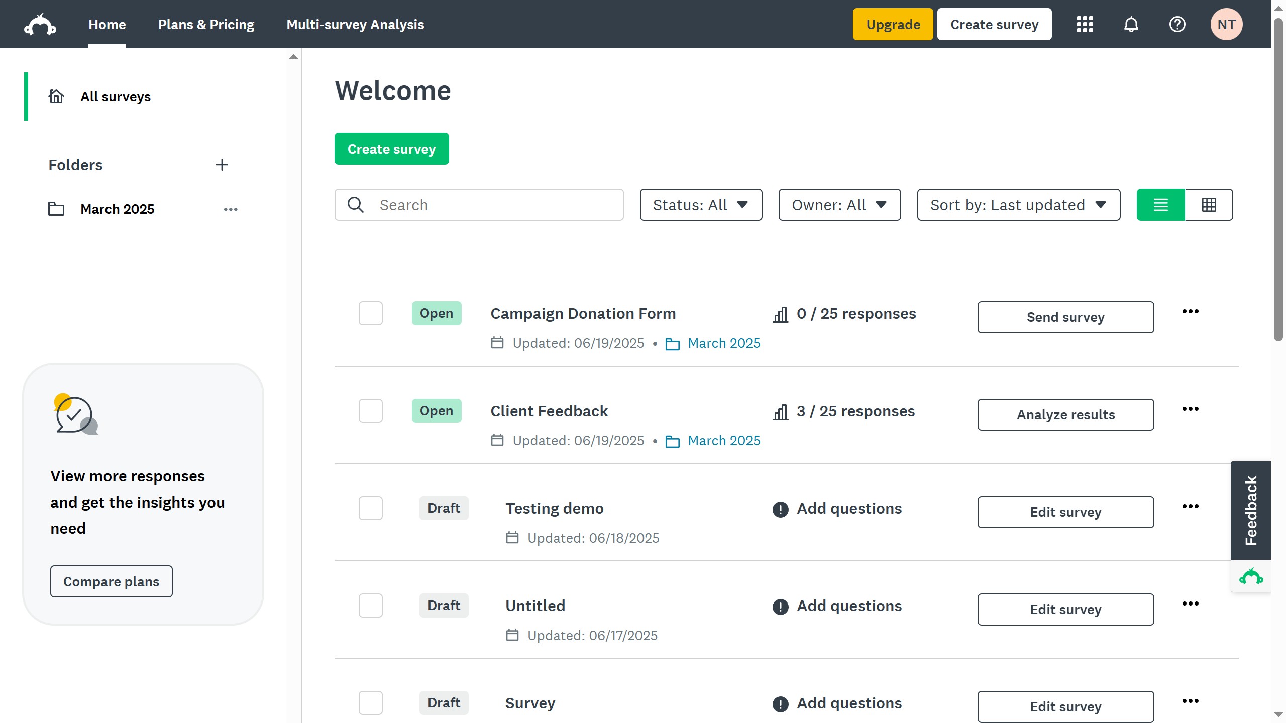 How to duplicate a survey in SurveyMonkey