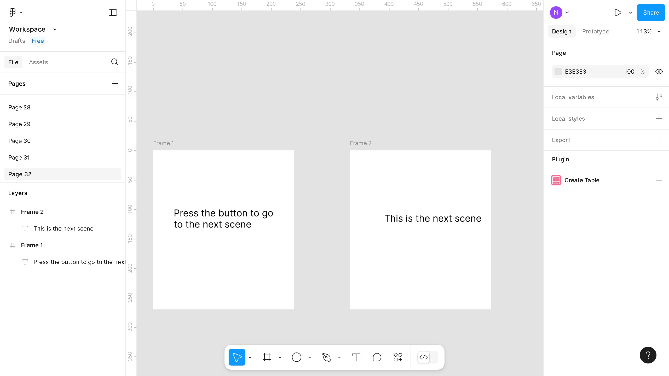 How to make a button in Figma