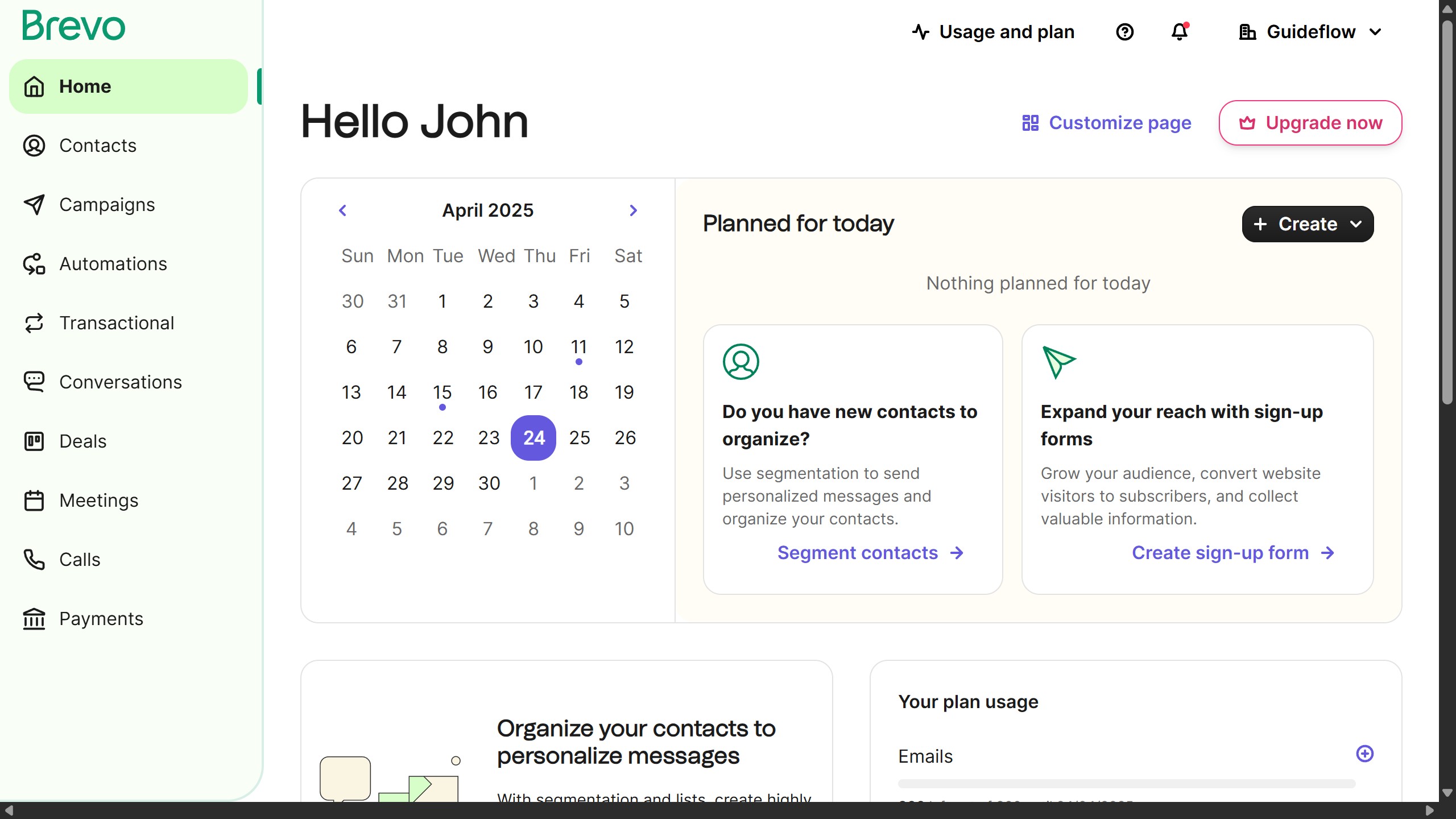 How to make a short code in Brevo