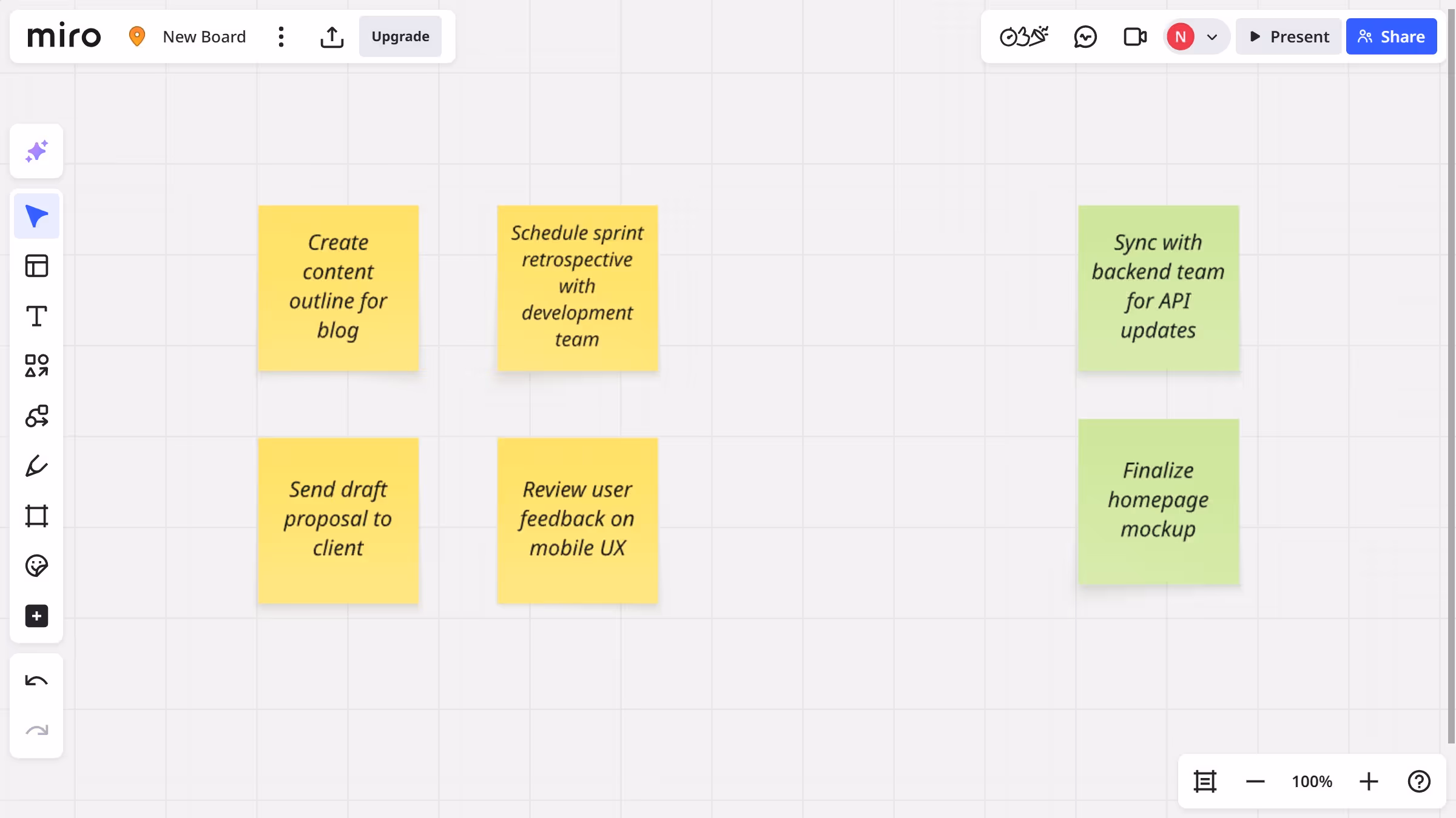 How to export sticky notes from a Miro board