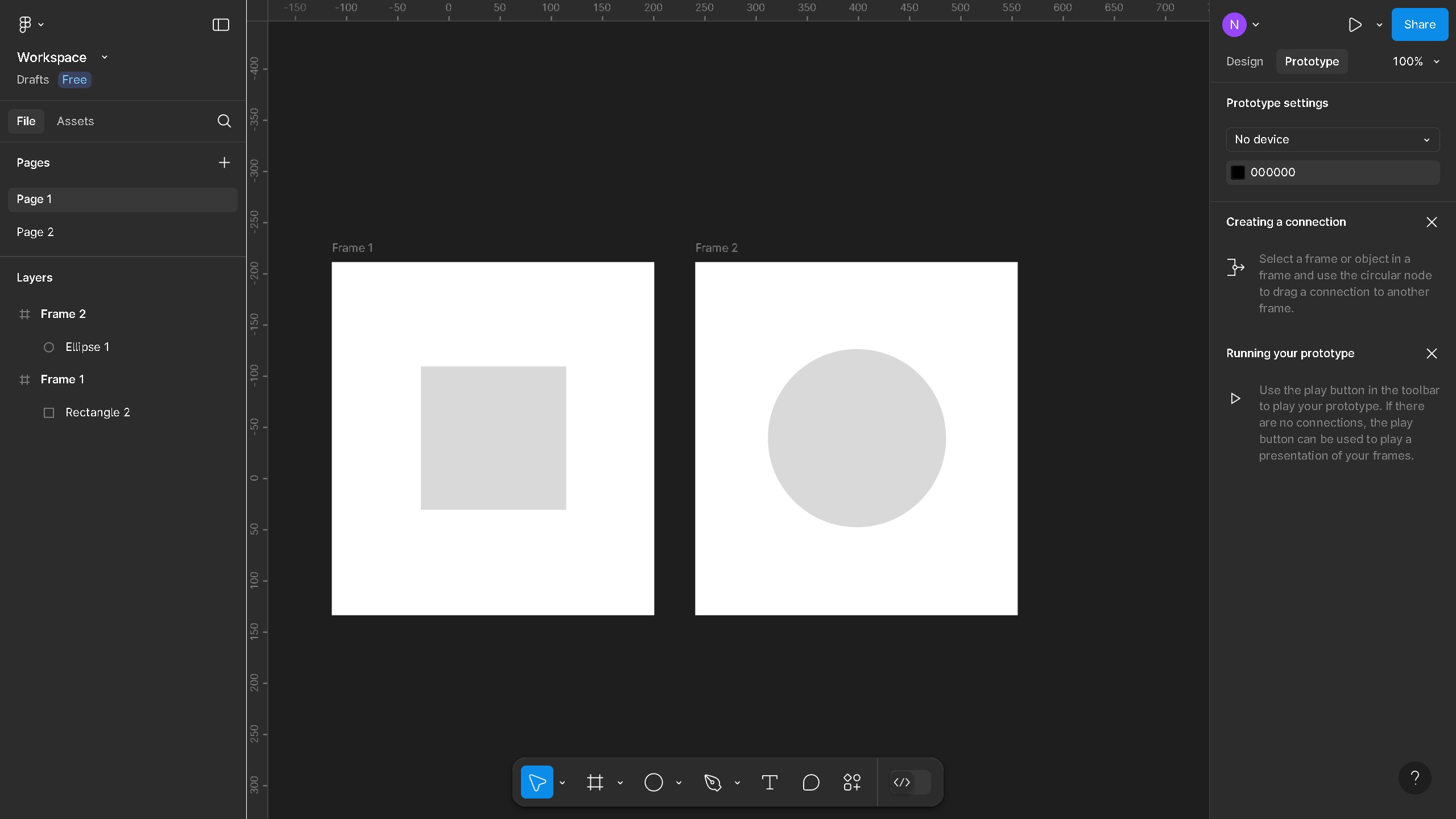 How to create a prototype in Figma?