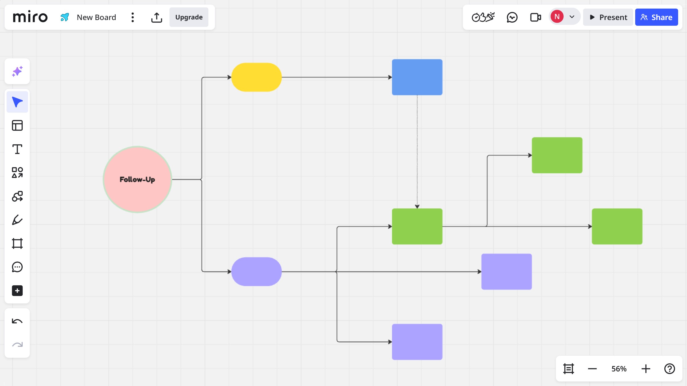 How to use undo and redo options in a Miro board