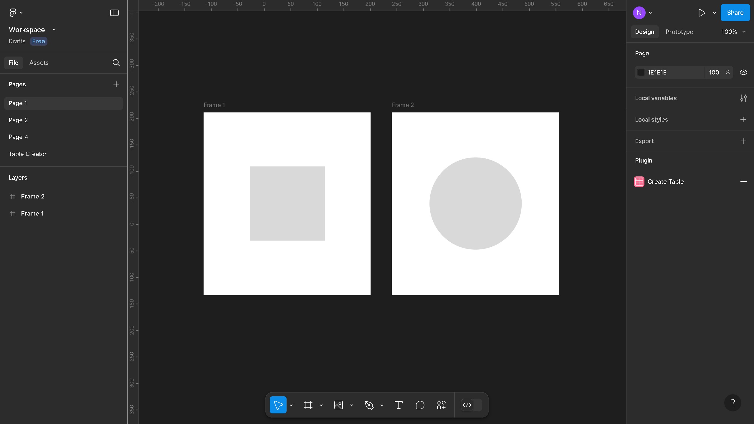 How to change the background color of Figma pages?