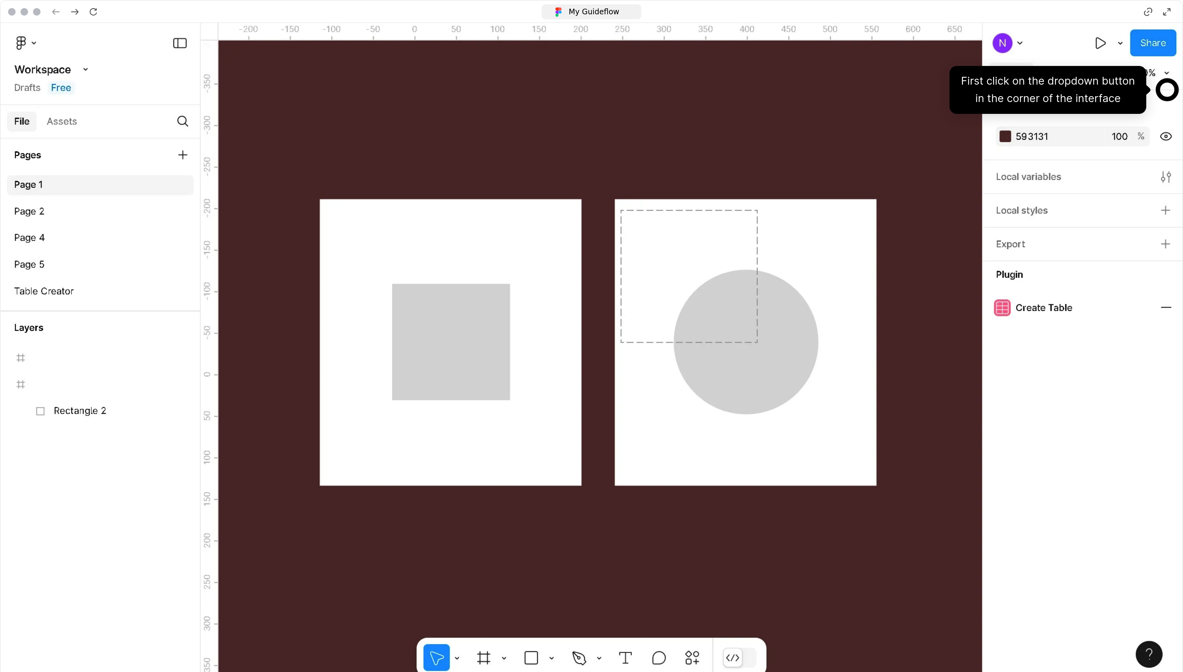 How to turn off the layout grid in Figma?