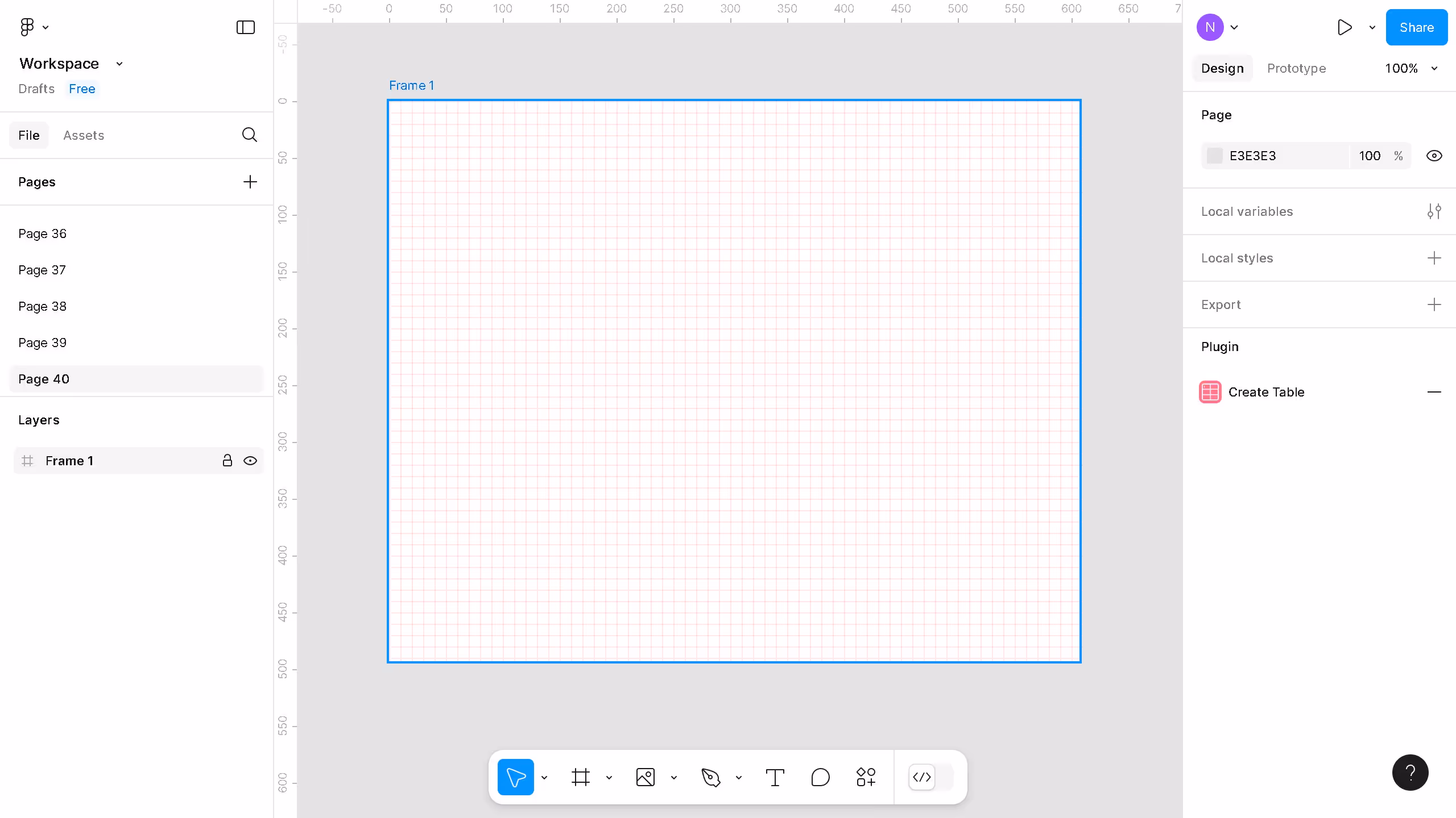 How to hide the grid in Figma