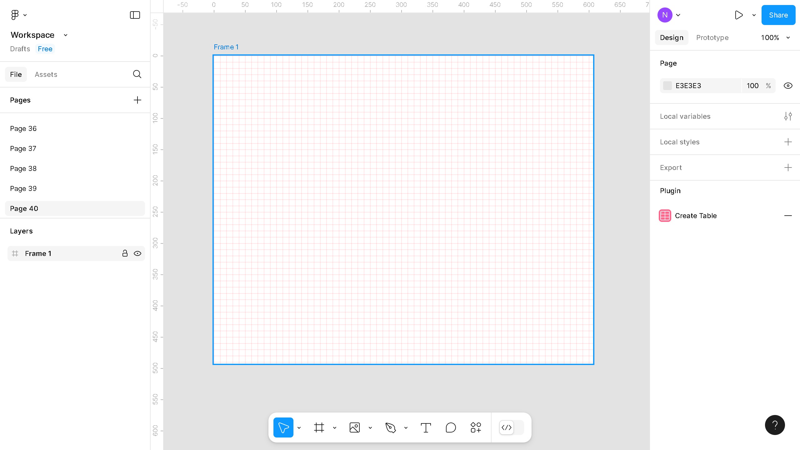 How to hide the grid in Figma