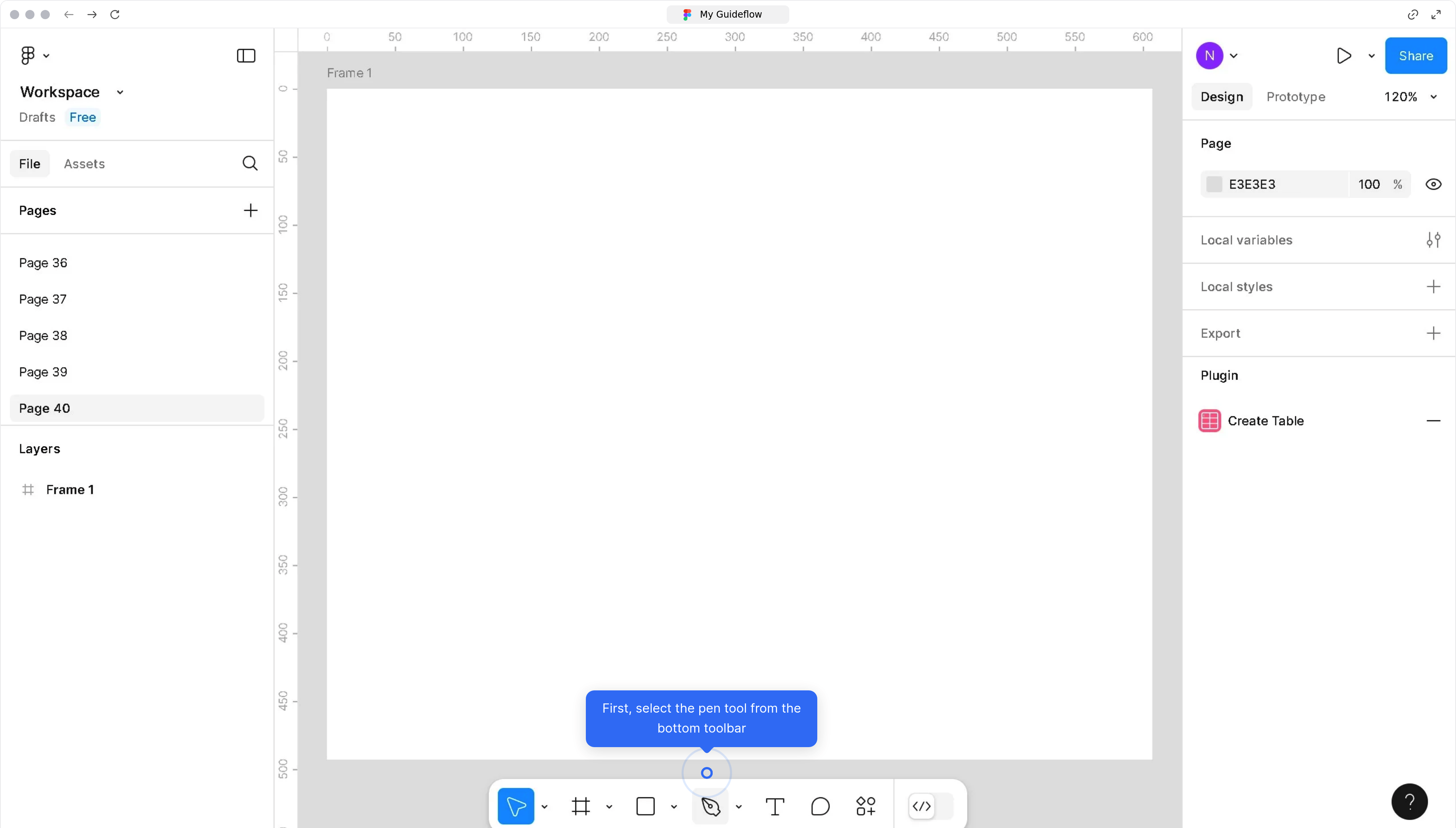 How to use the pen tool in Figma?