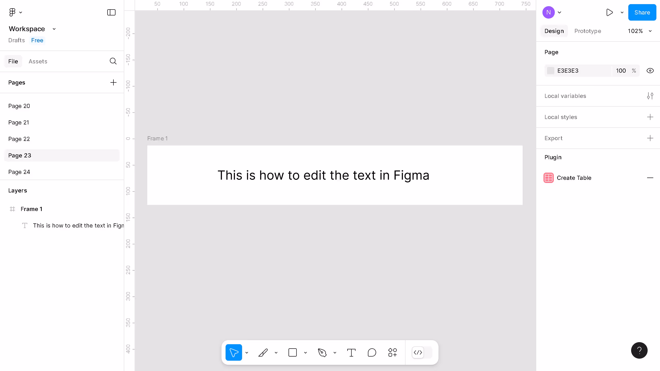 How to edit the text in Figma?