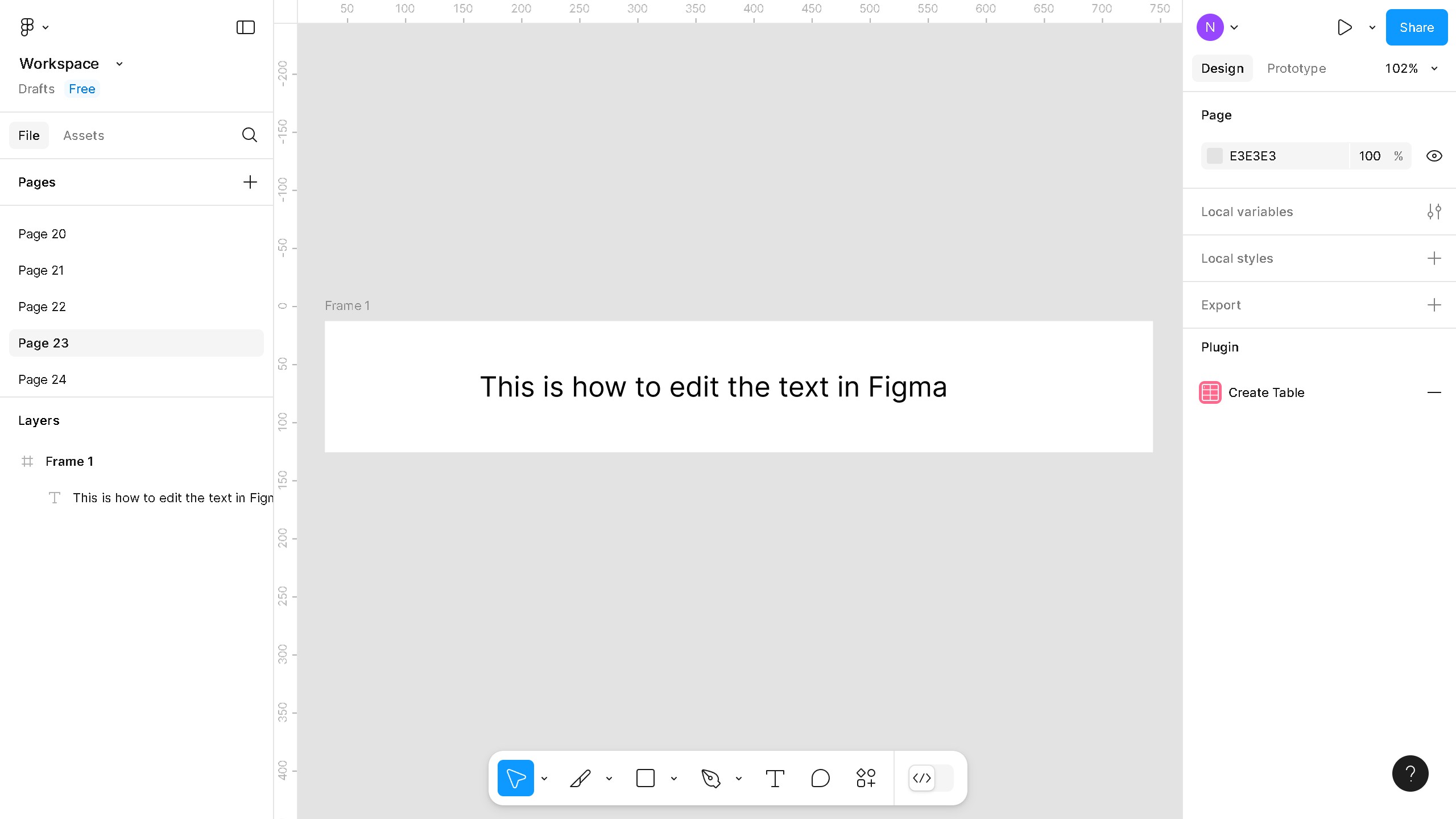 How to edit the text in Figma?