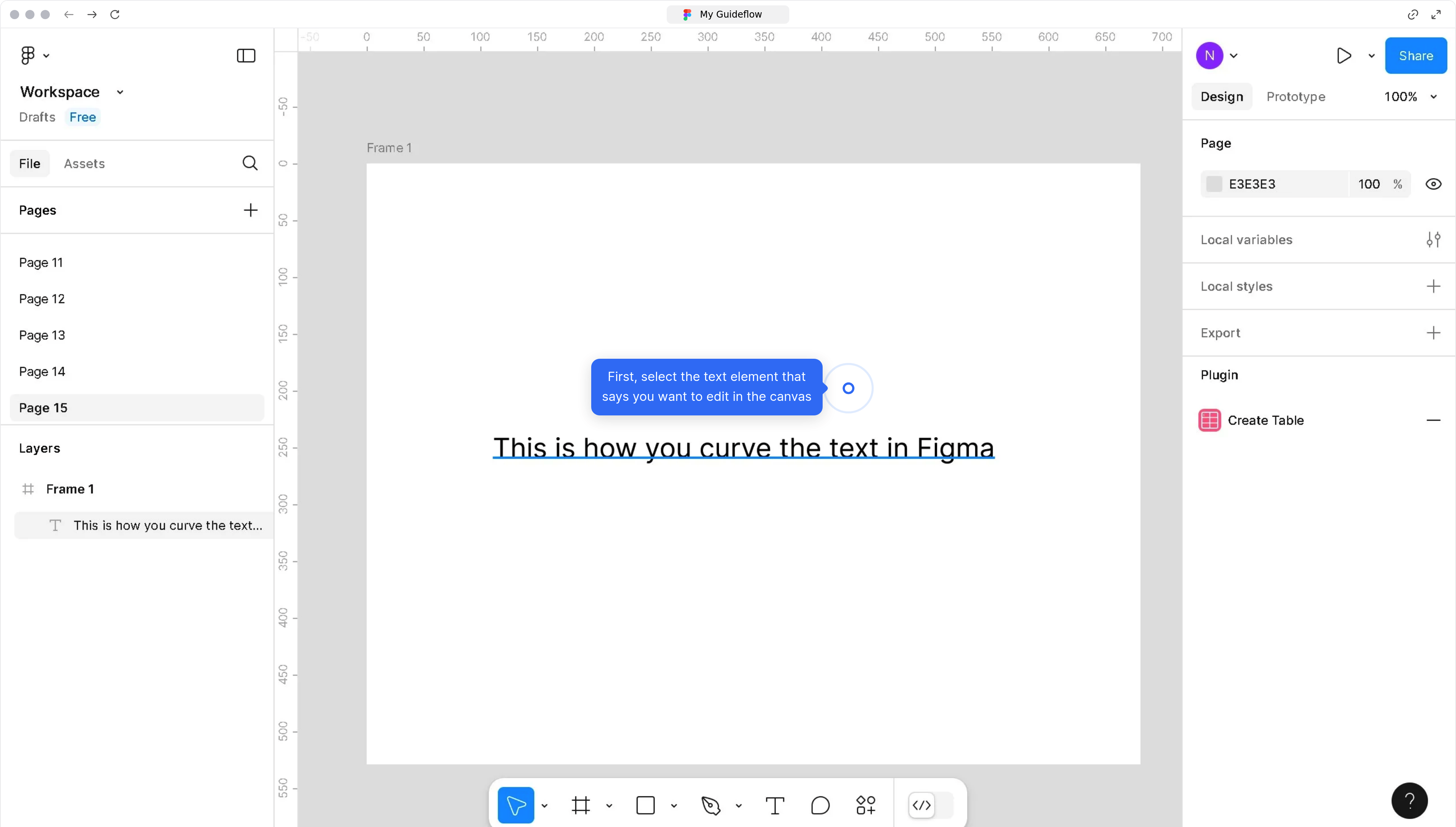 How to bend the text in Figma?
