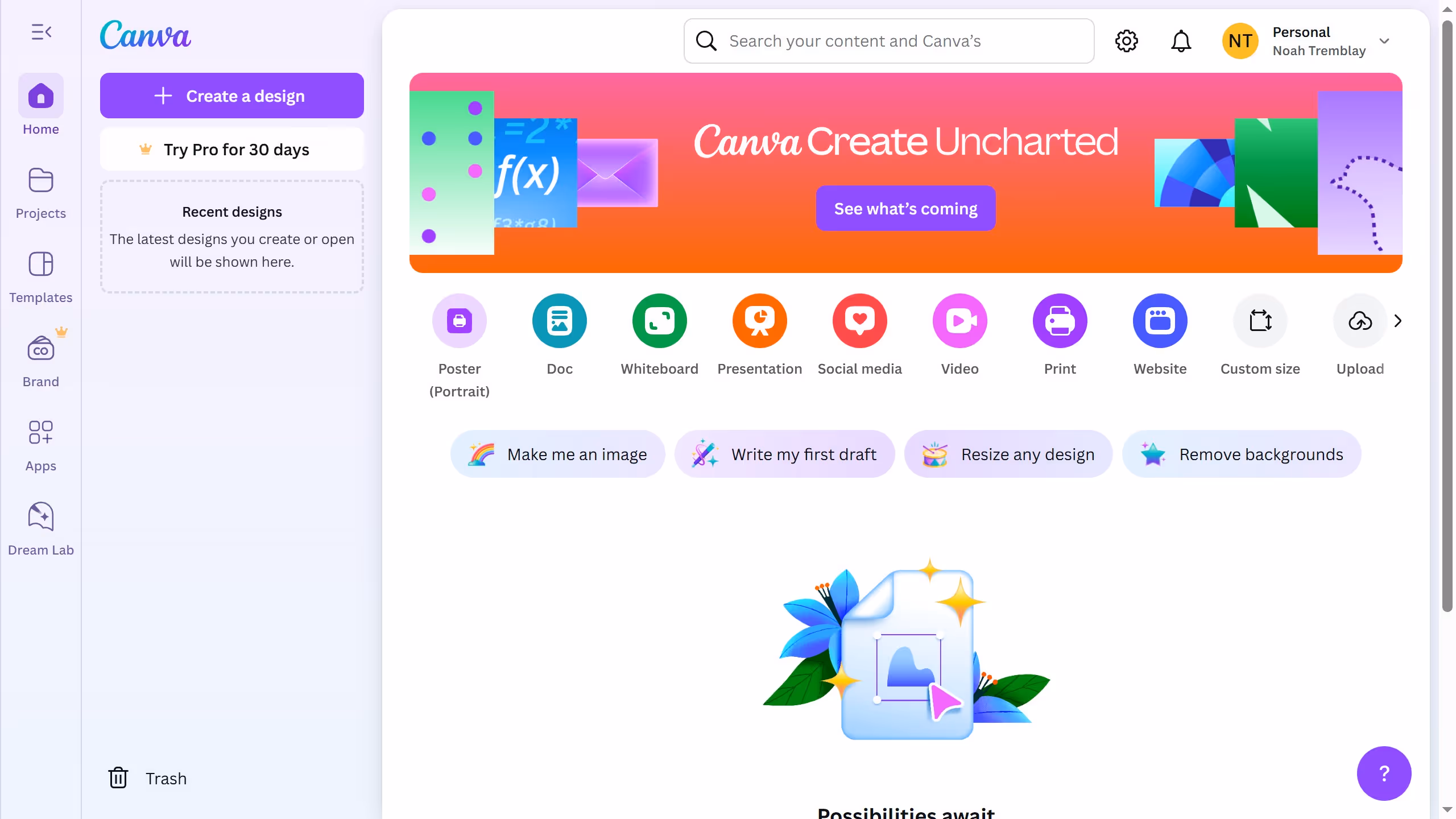 How to create a marketing template in Canva