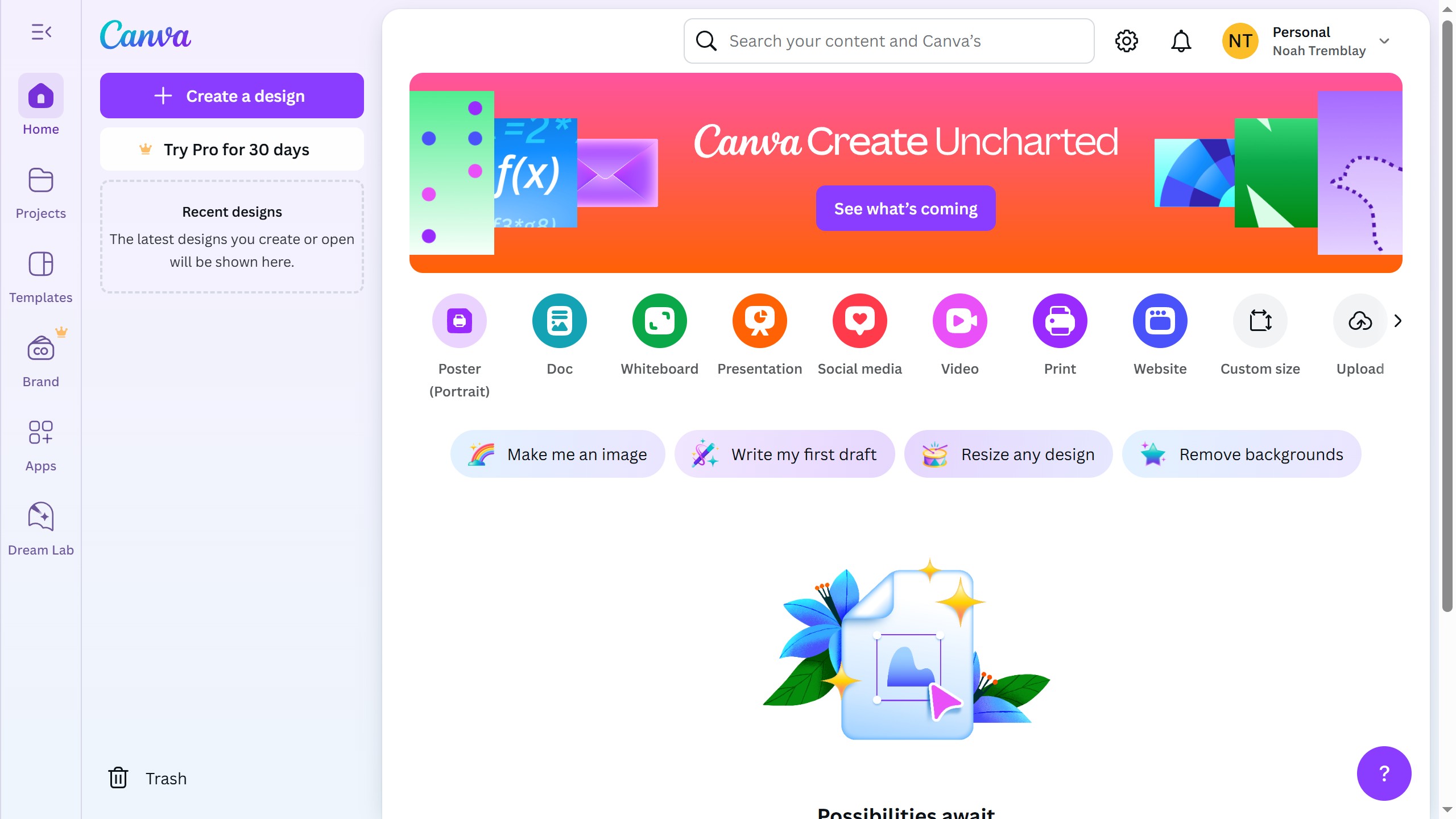 How to create a marketing template in Canva