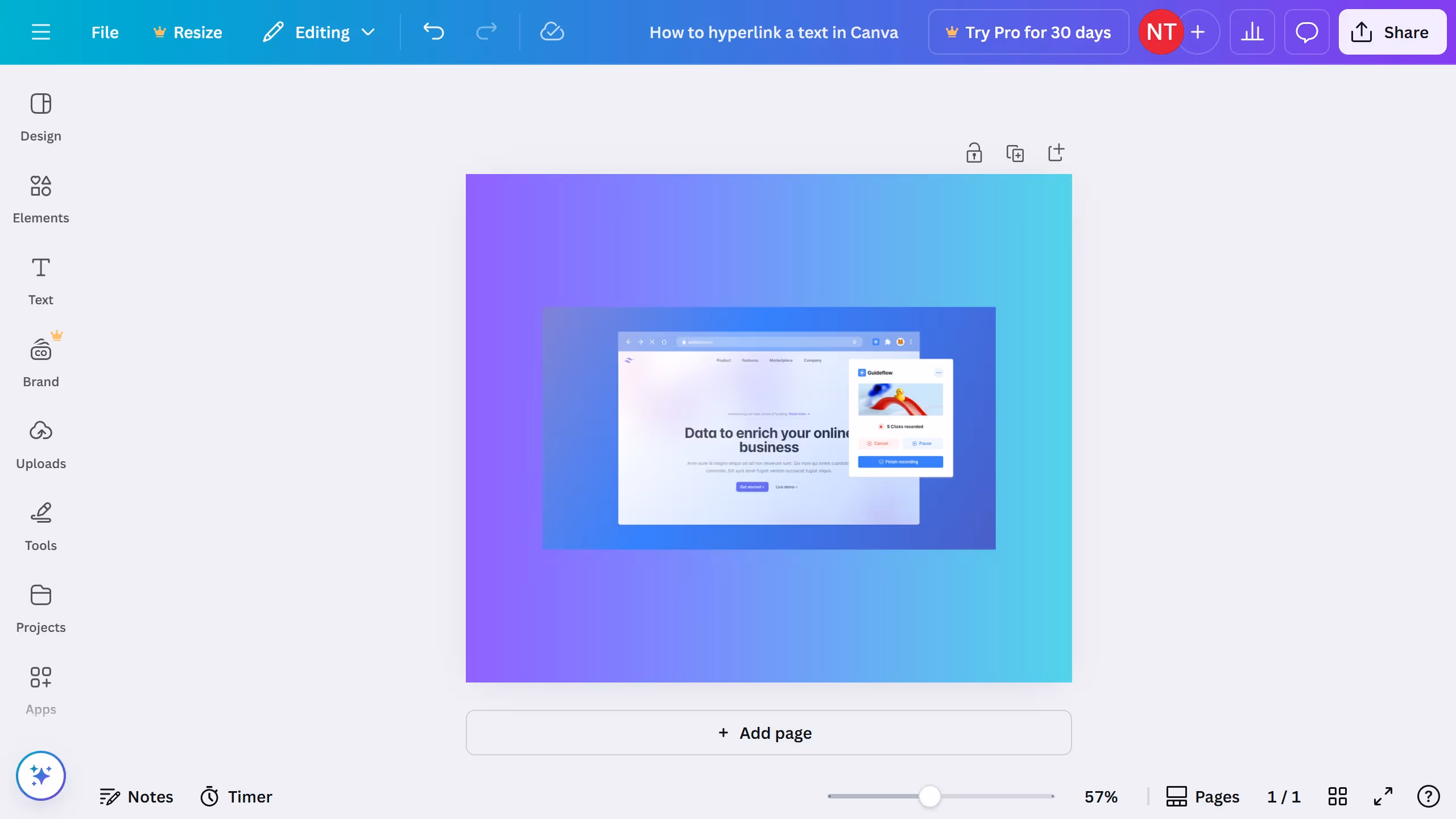 How to add background music in Canva