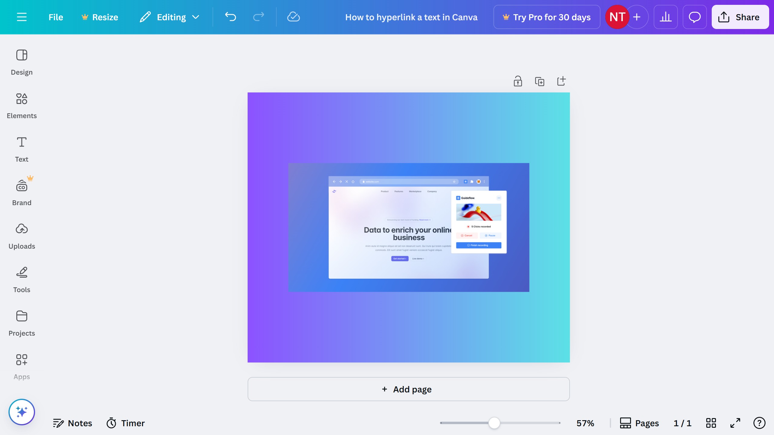 How to add background music in Canva
