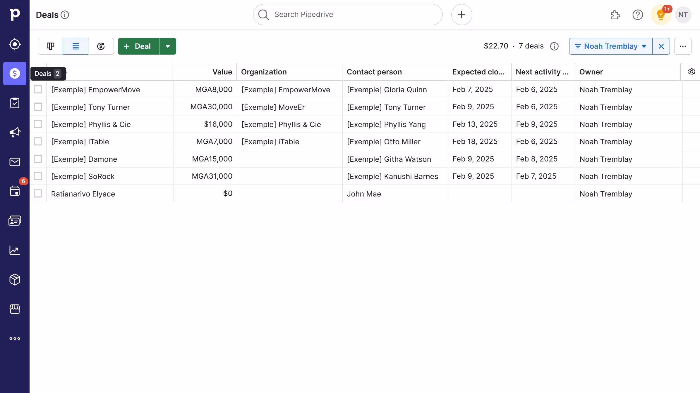 How to change the value of a deal in Pipedrive