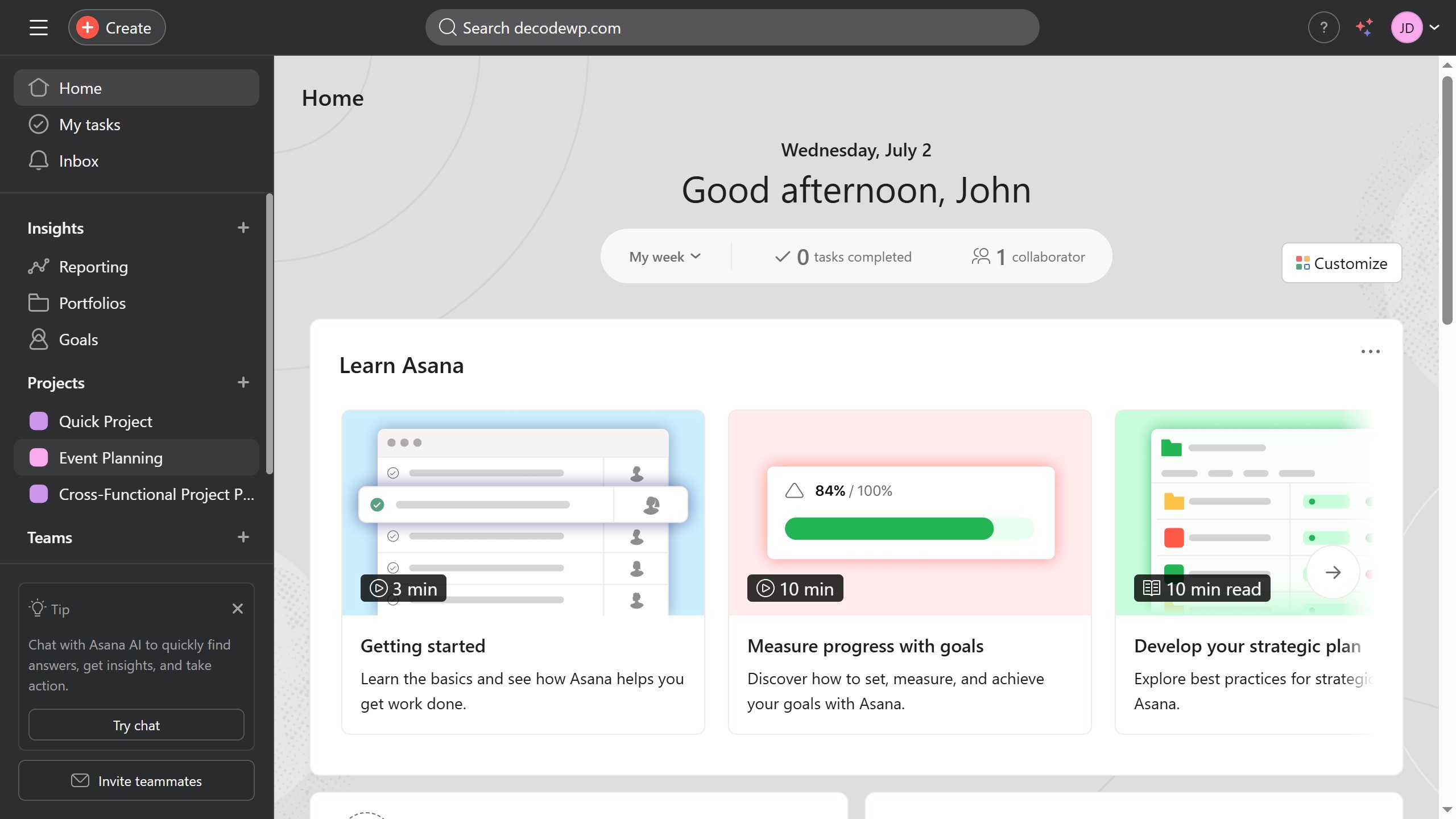 How to view forms from list view in Asana