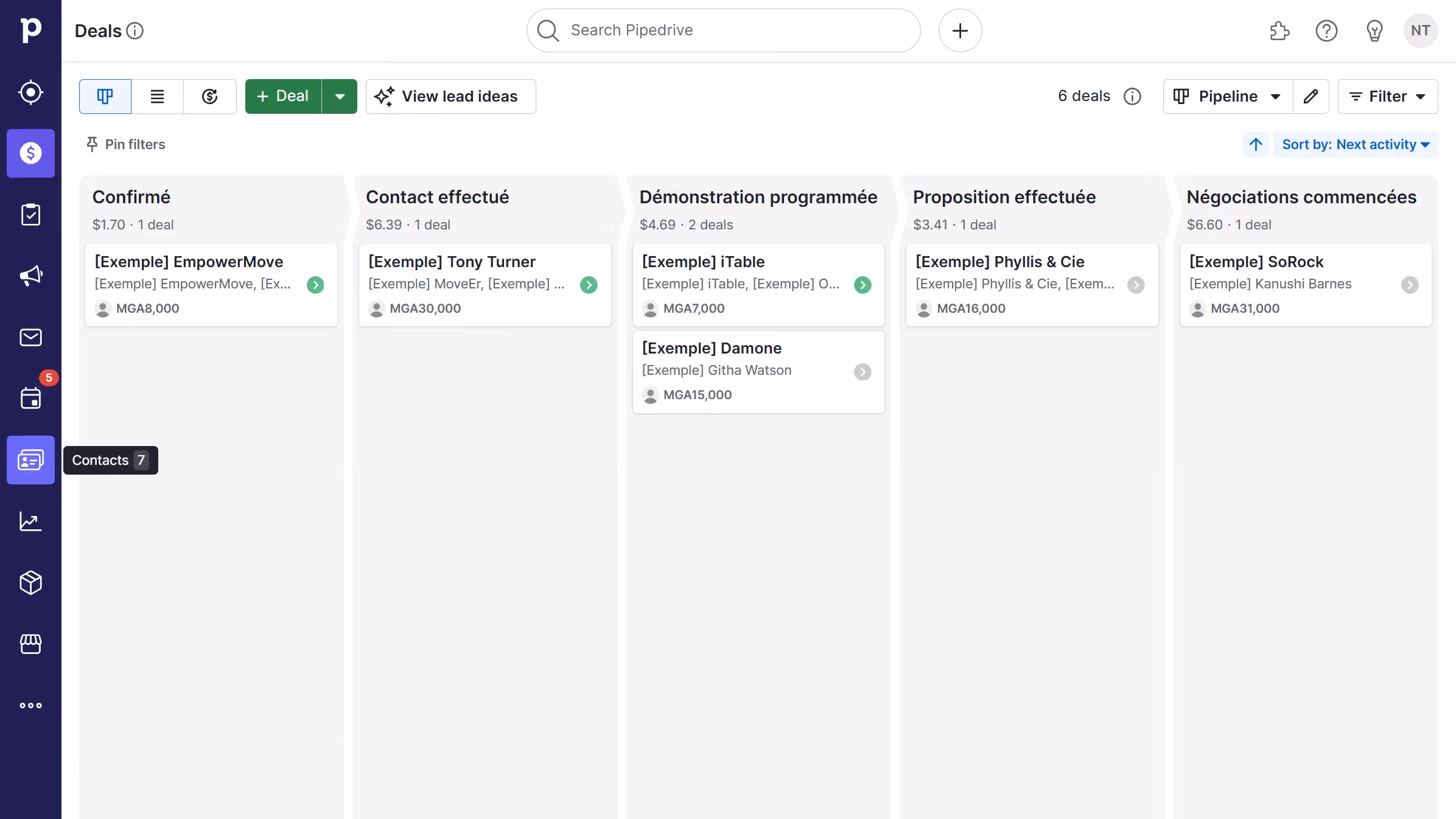 How to delete a contact on Pipedrive