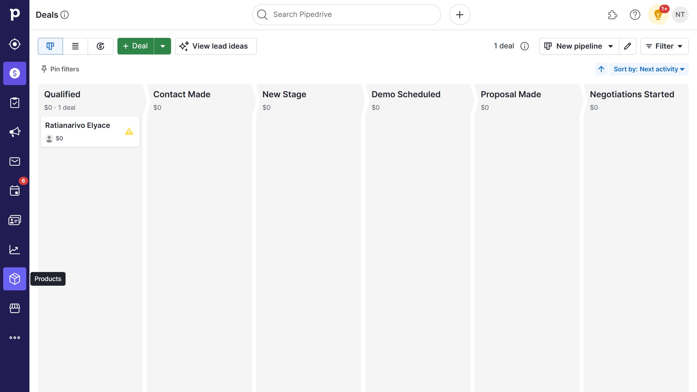 How to add products in Pipedrive