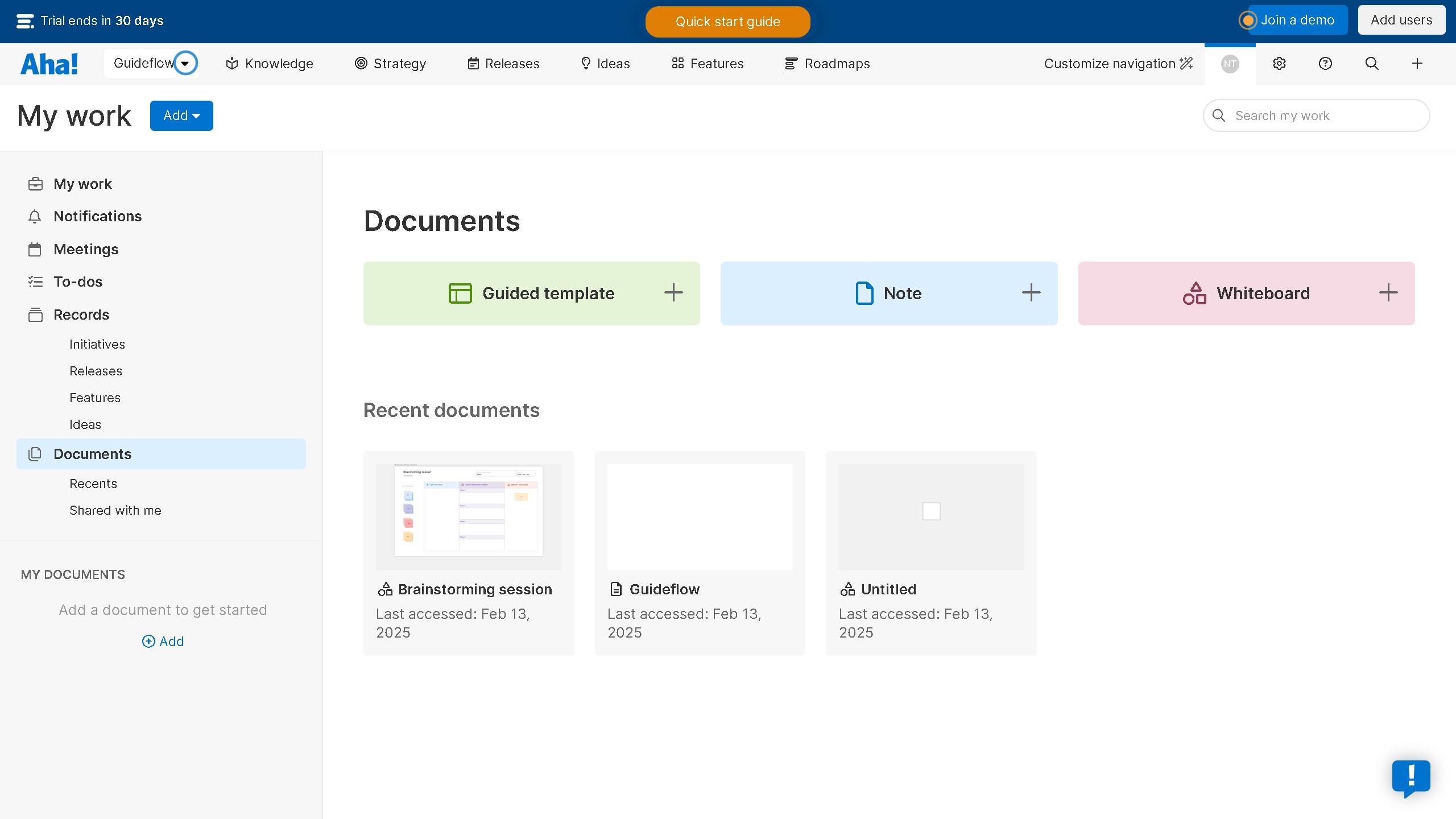 How to import documents into your workspace on Aha!