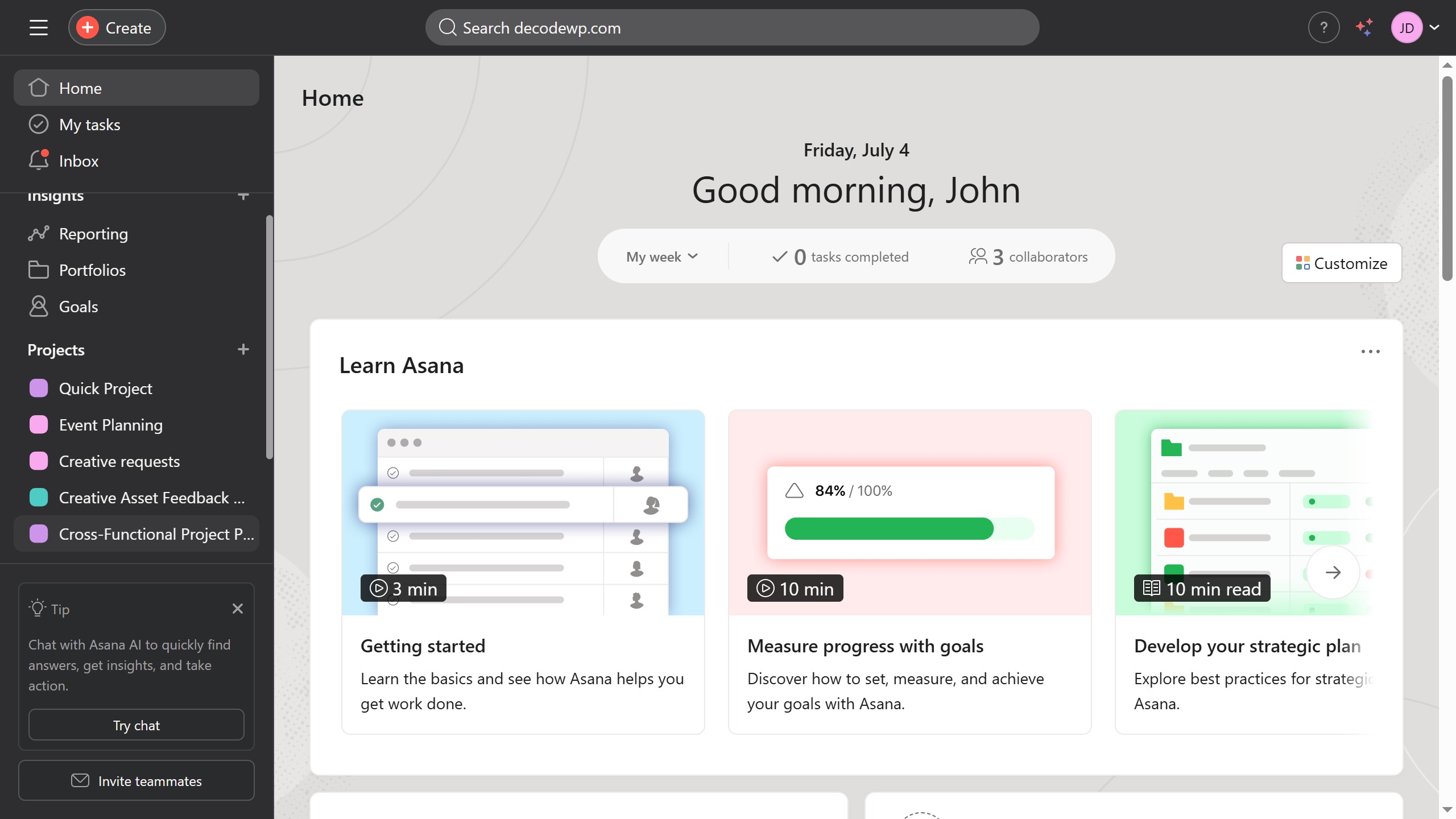How to duplicate a subtask in Asana