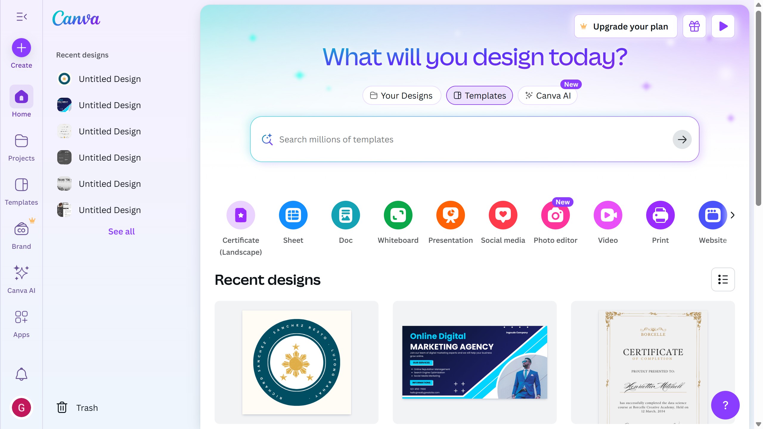 How to create an invitation design in Canva