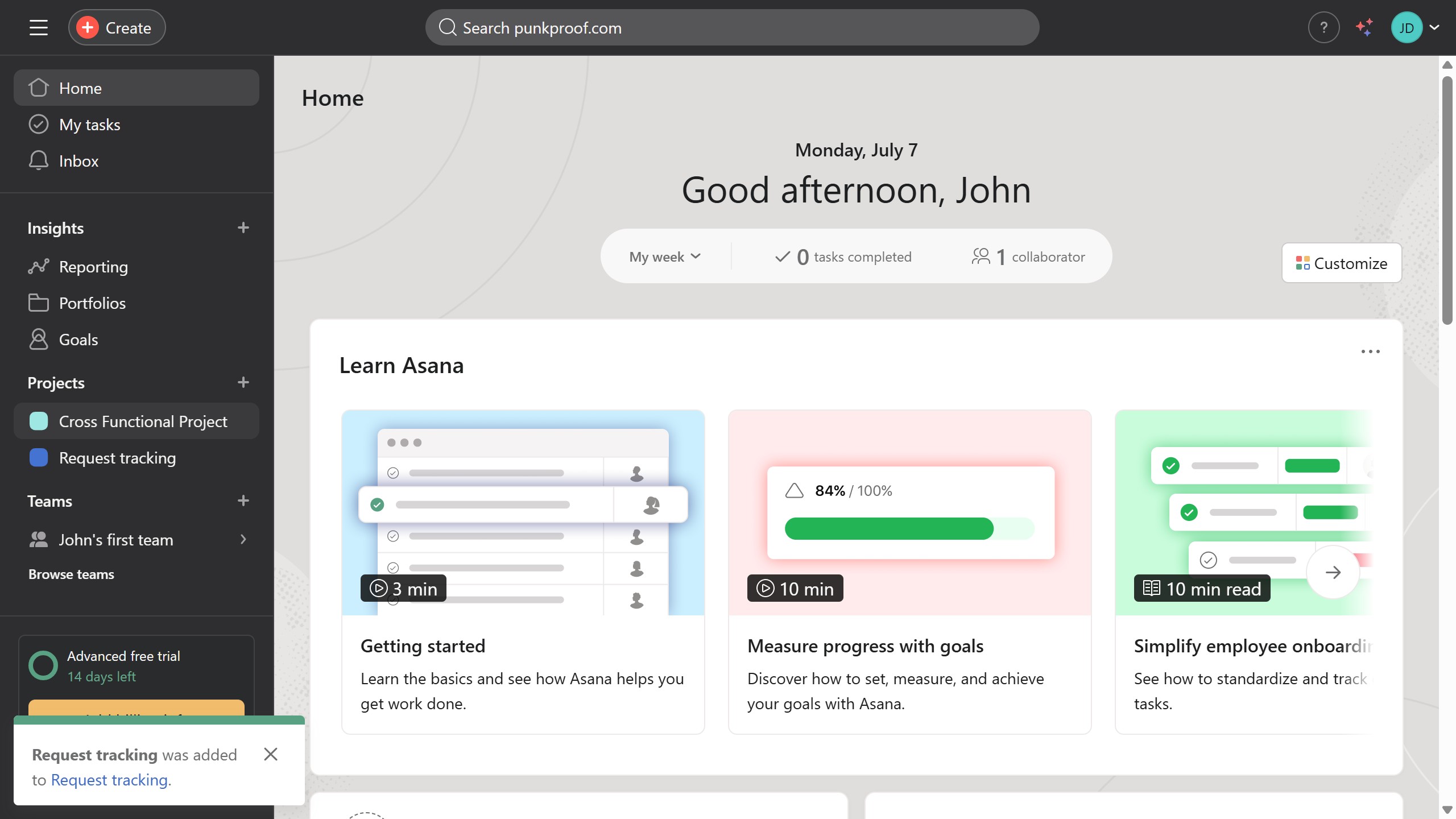 How to hide columns in Asana