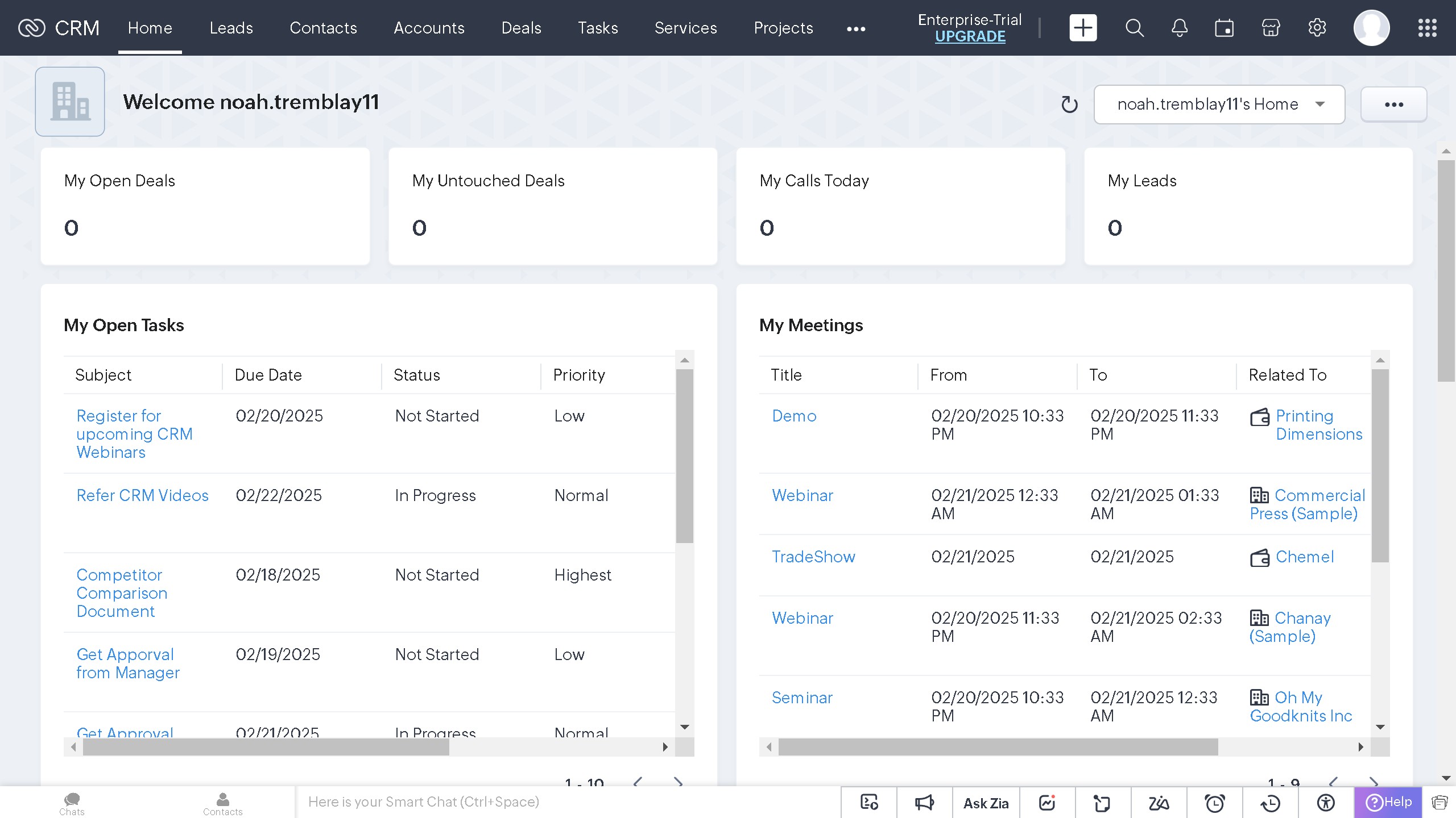 How to work with the Accounts details page on Zoho CRM