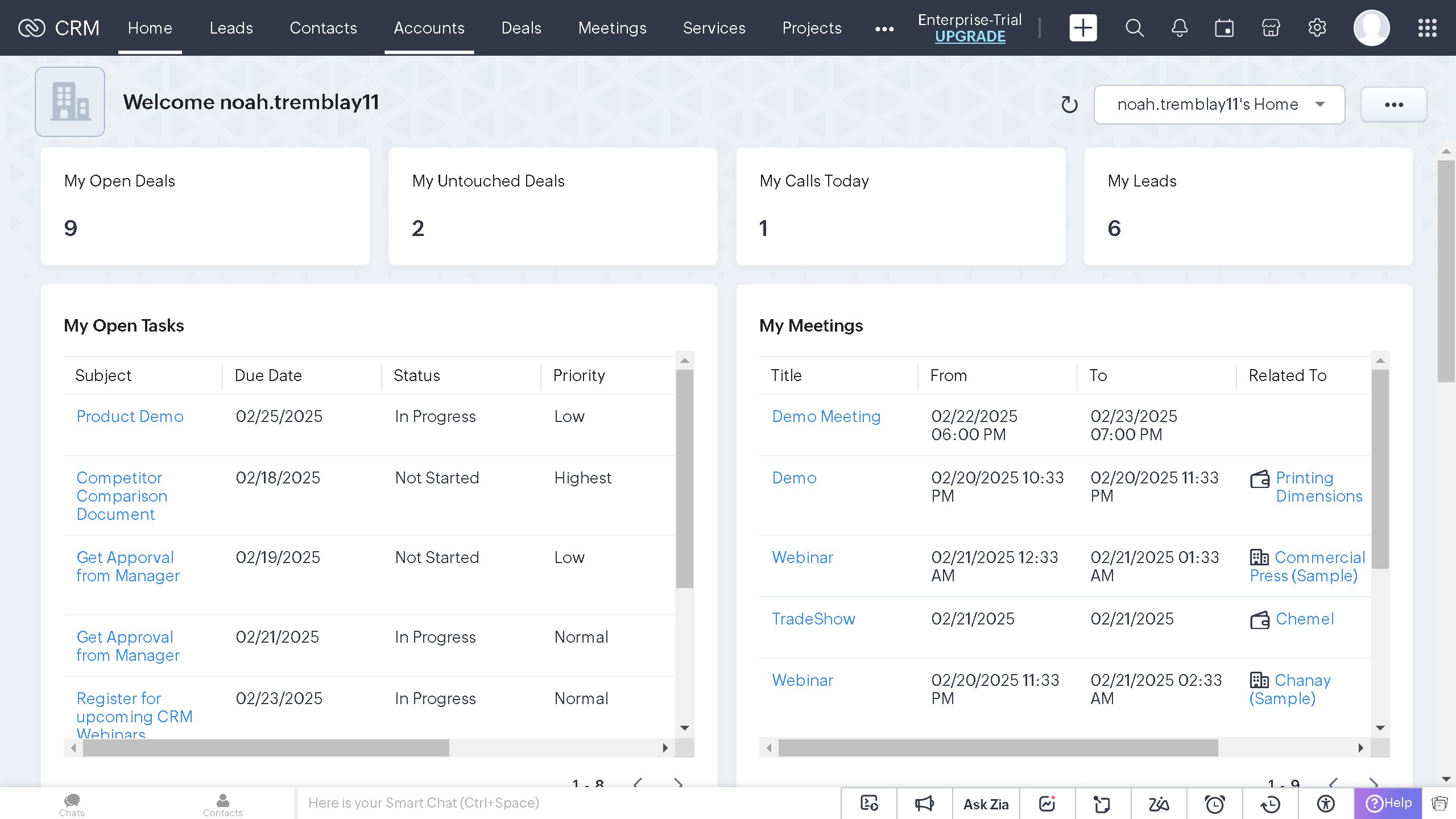 How to print account details on Zoho CRM