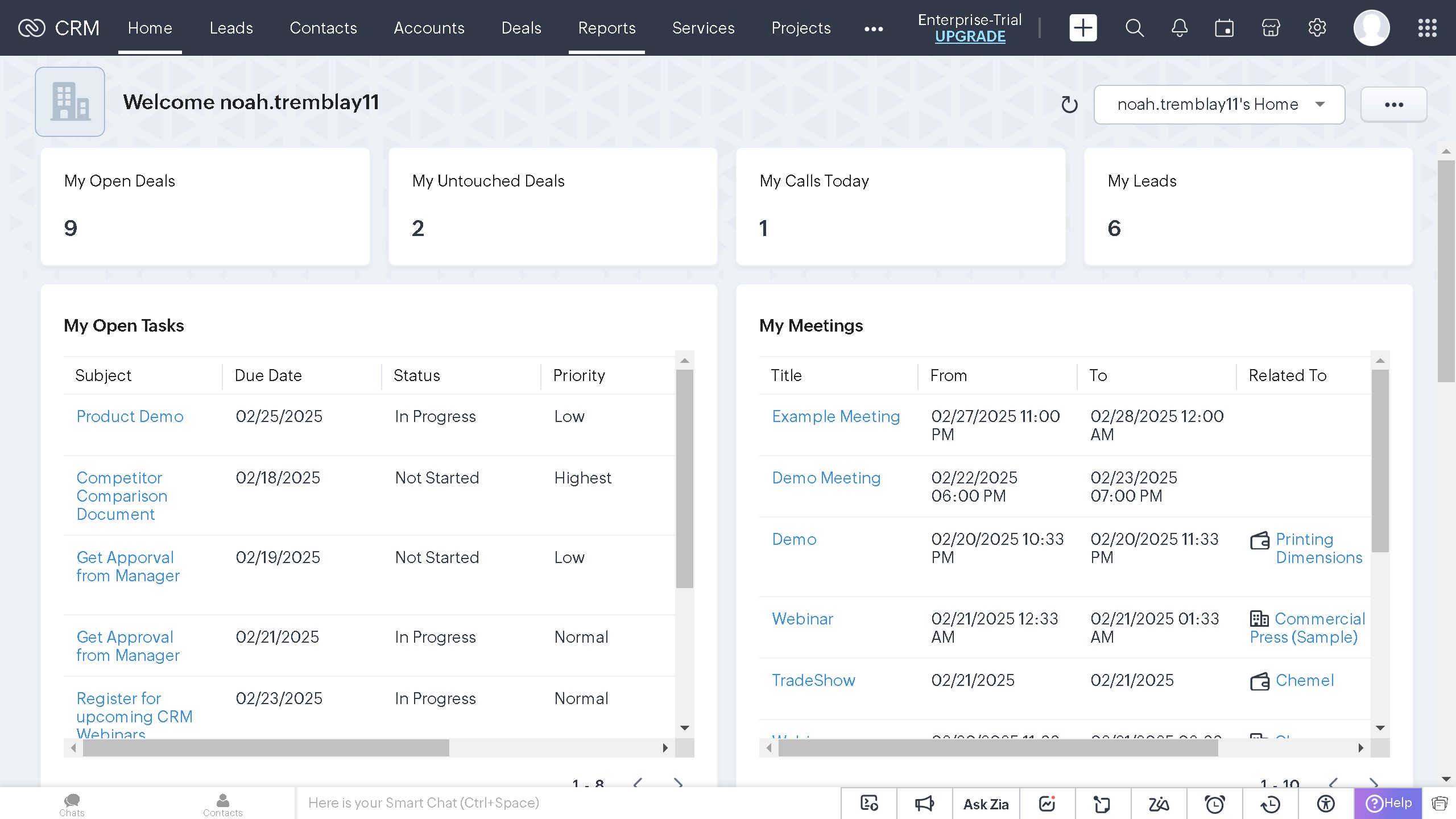 How to generate reports and billing details from call logs on Zoho CRM