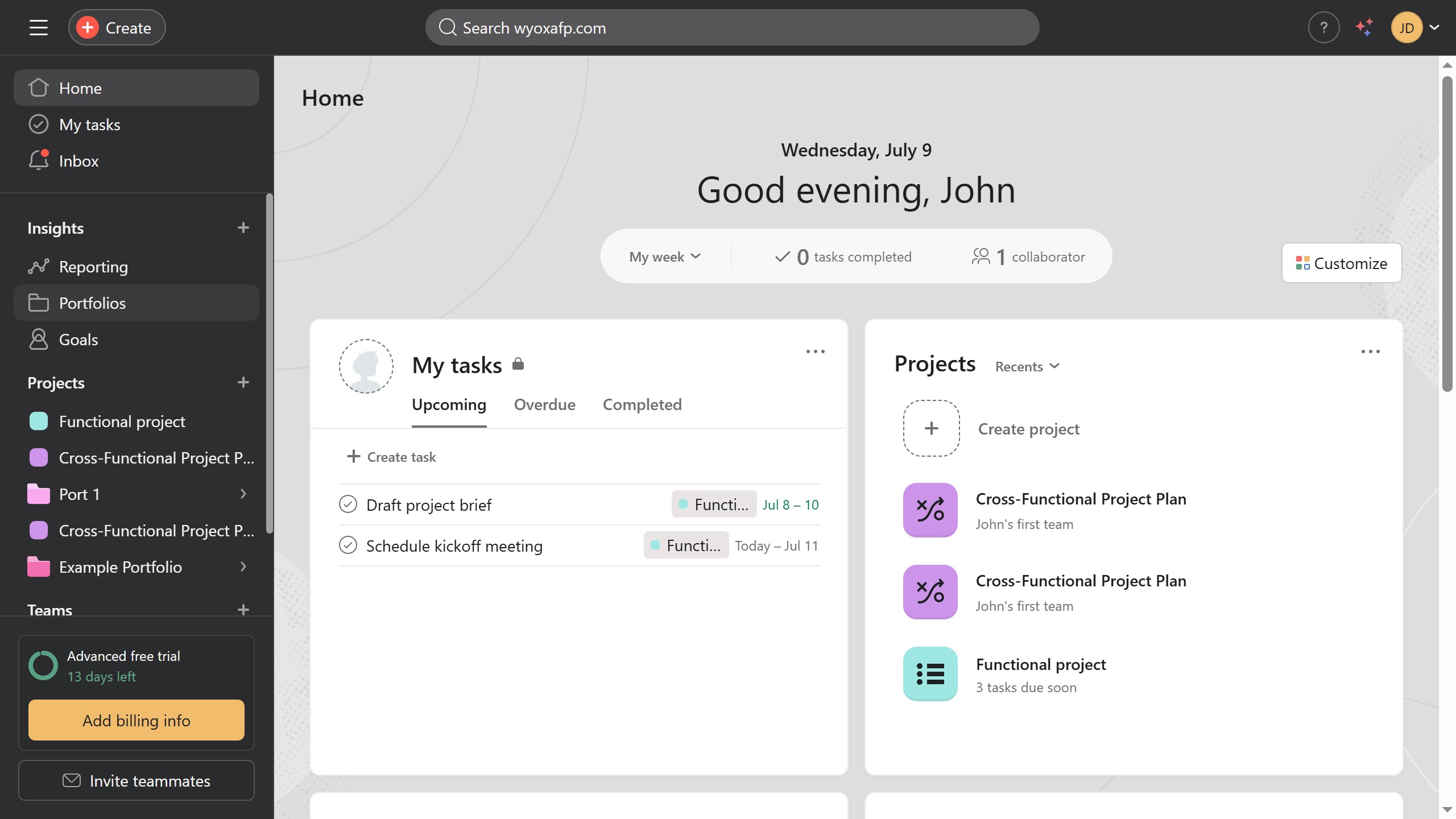How to delete status updates from portfolio in Asana