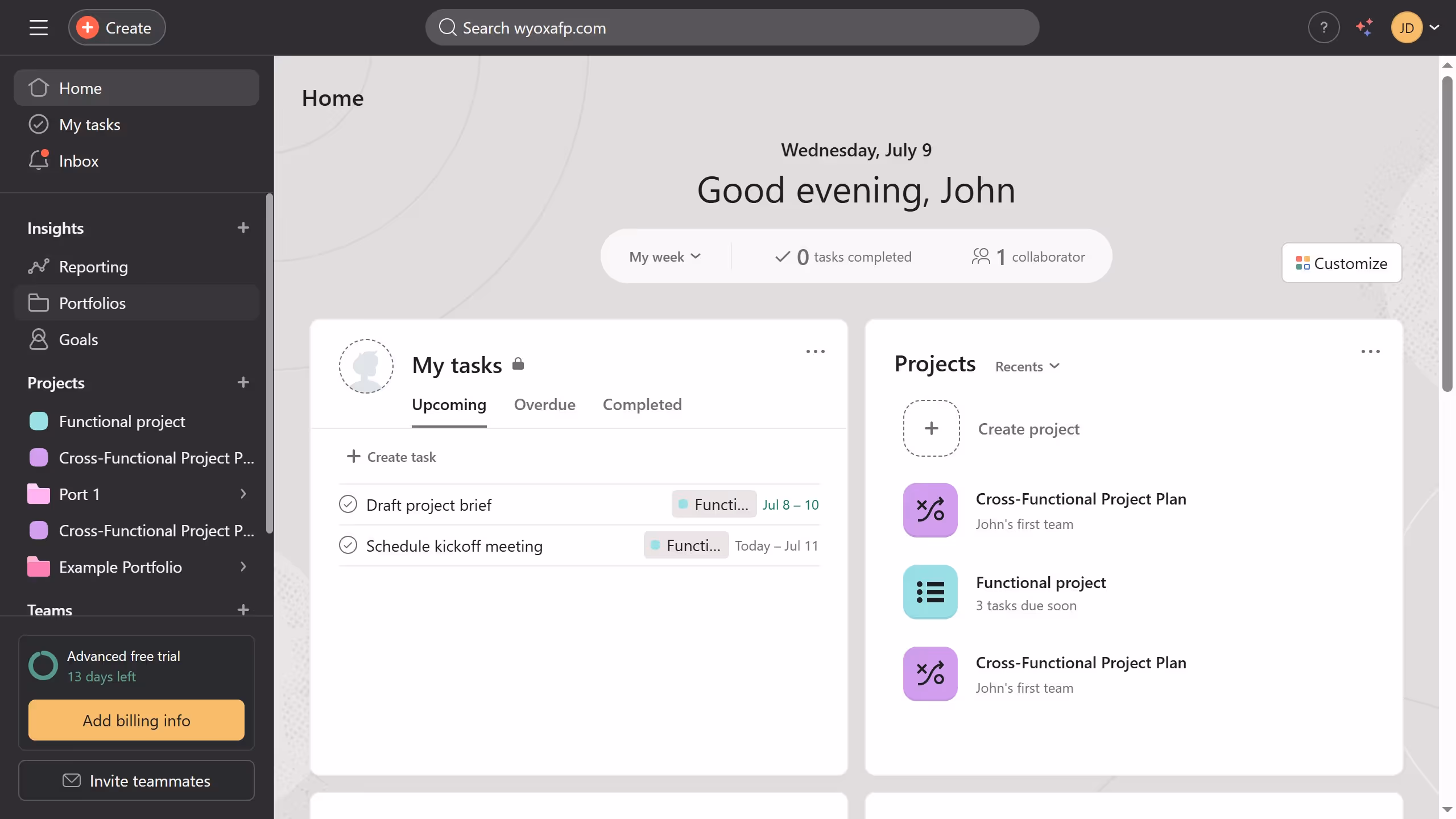 How to edit portfolio details in Asana
