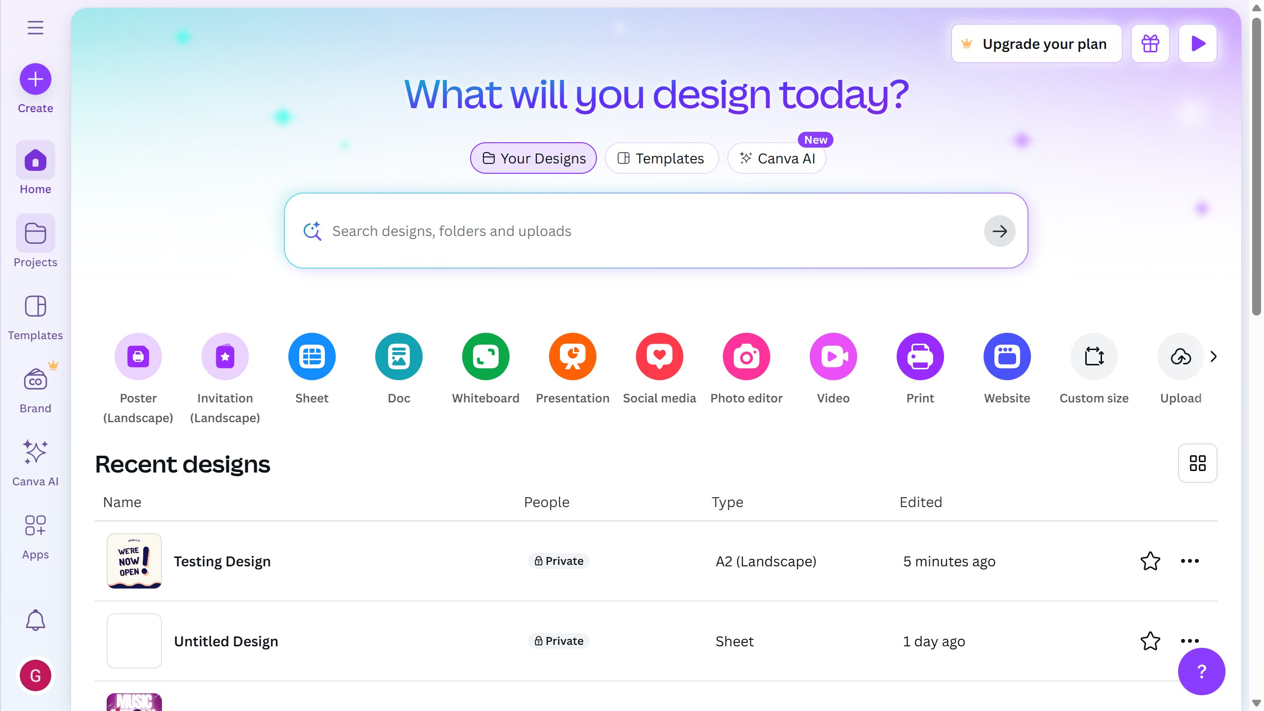 How to input a GIF in Canva