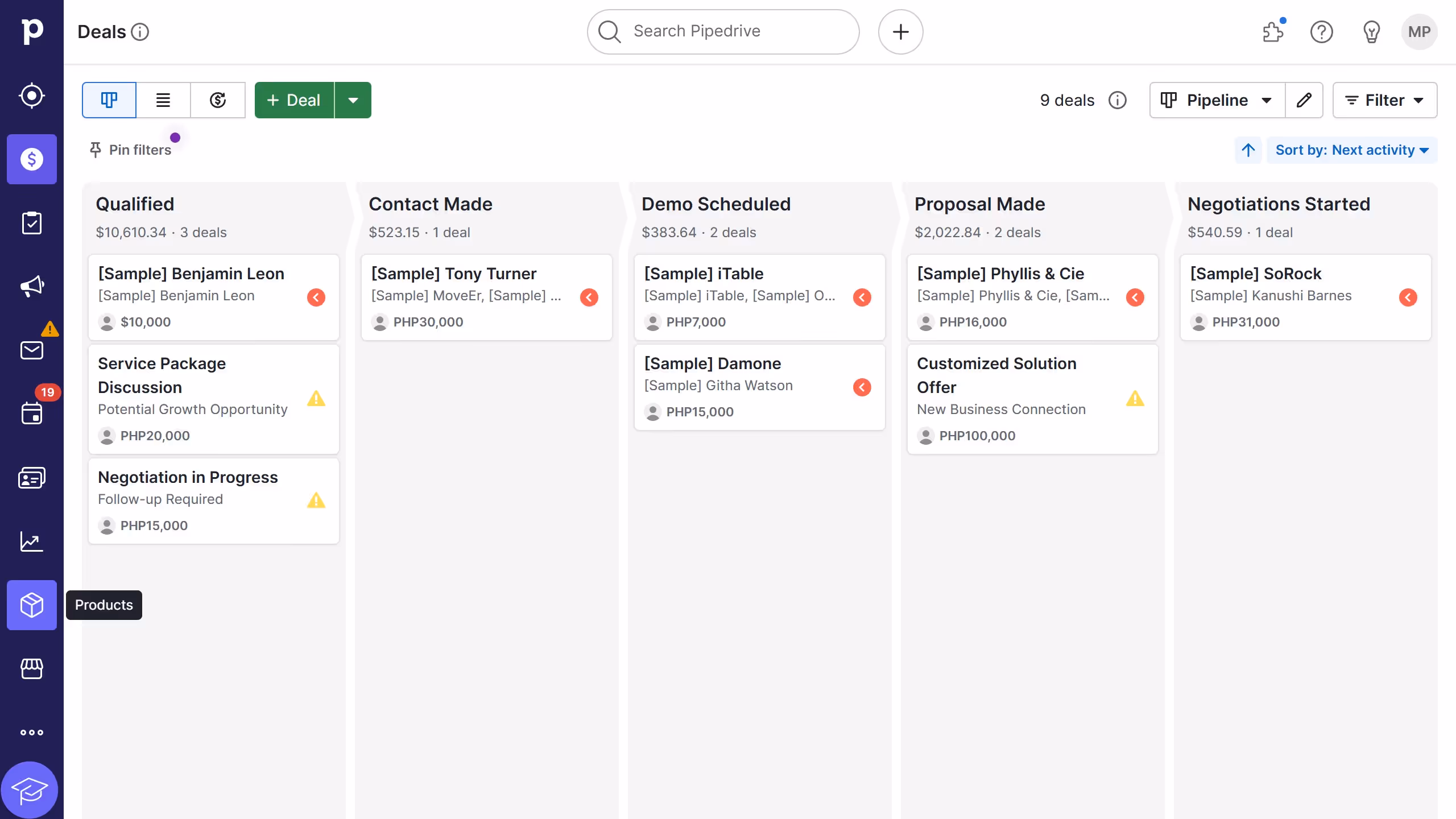 How to delete a product in Pipedrive