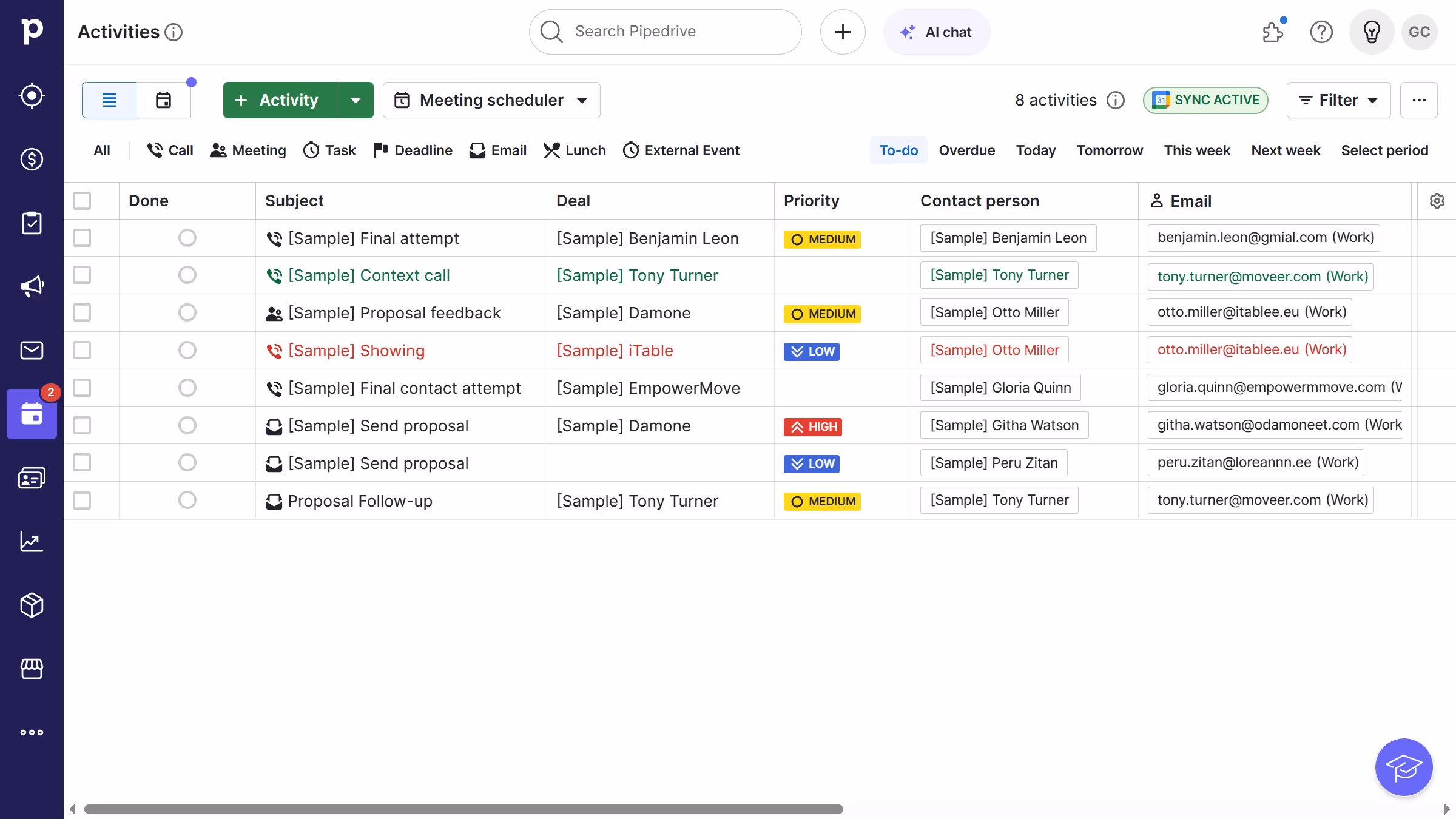 How to automate reminders for upcoming activities in Pipedrive