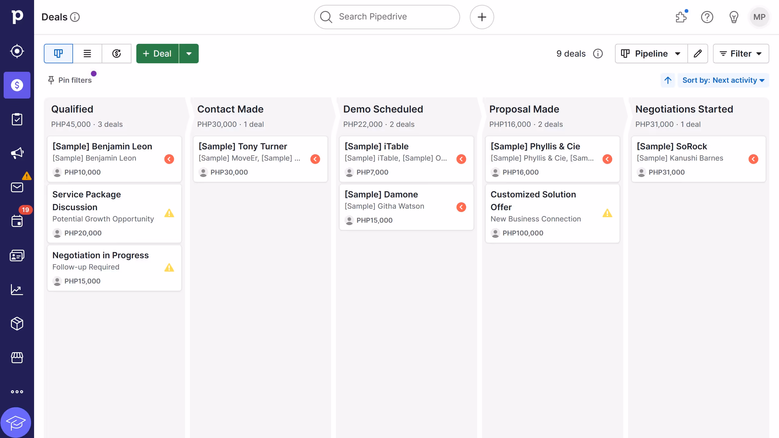 How to automate Slack notifications in Pipedrive