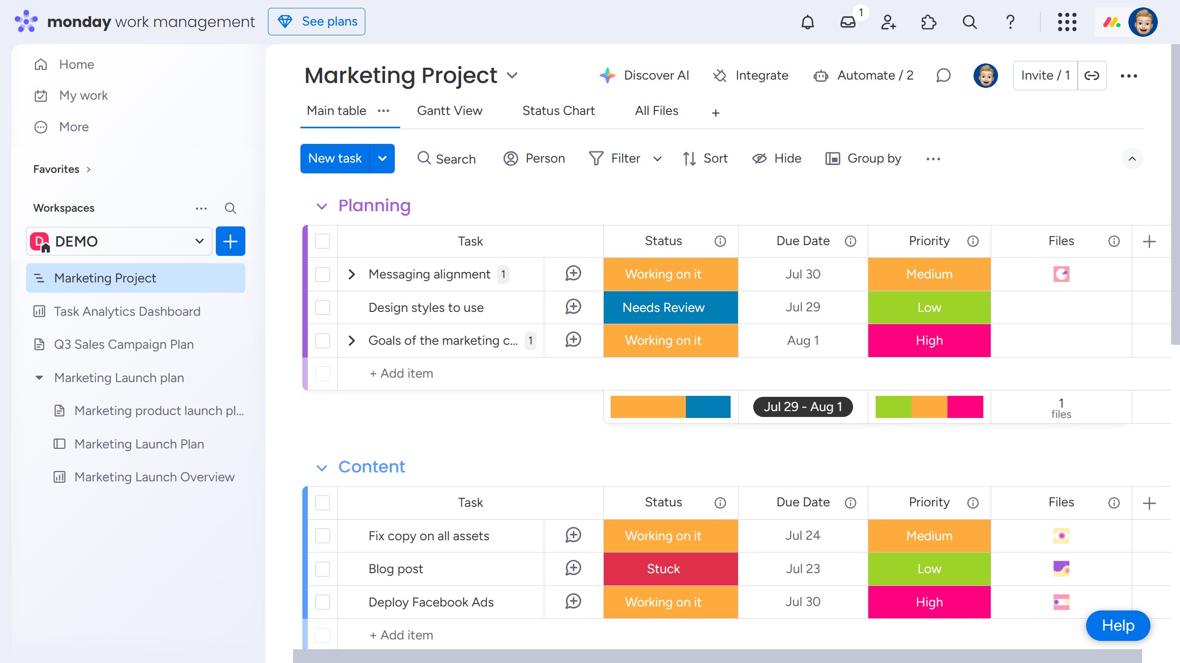 How to add a Workdoc to the Files column in Monday.com
