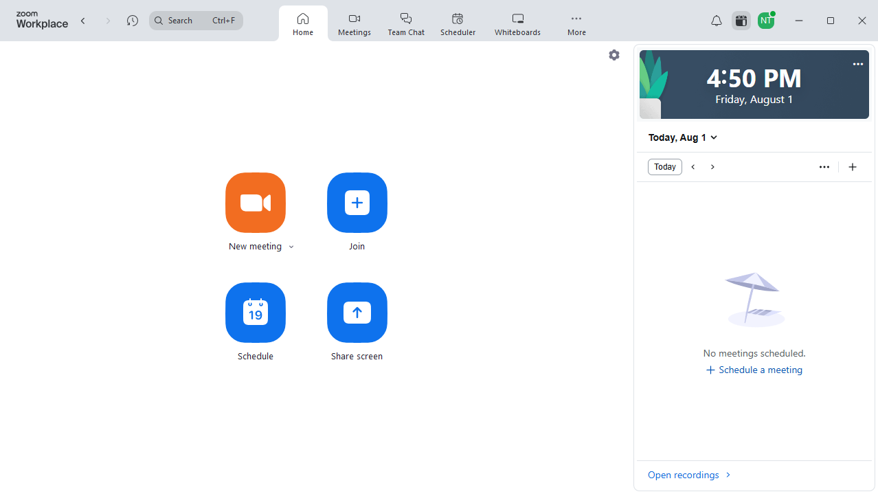 How to open a whiteboard in browser in Zoom