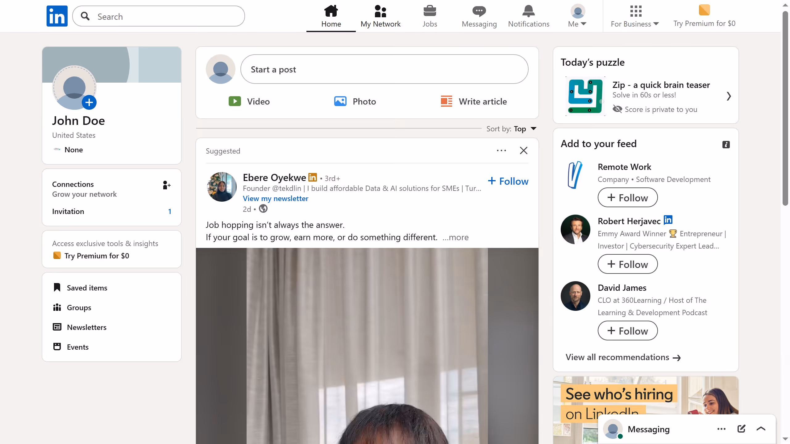 How to accept an invitation in LinkedIn