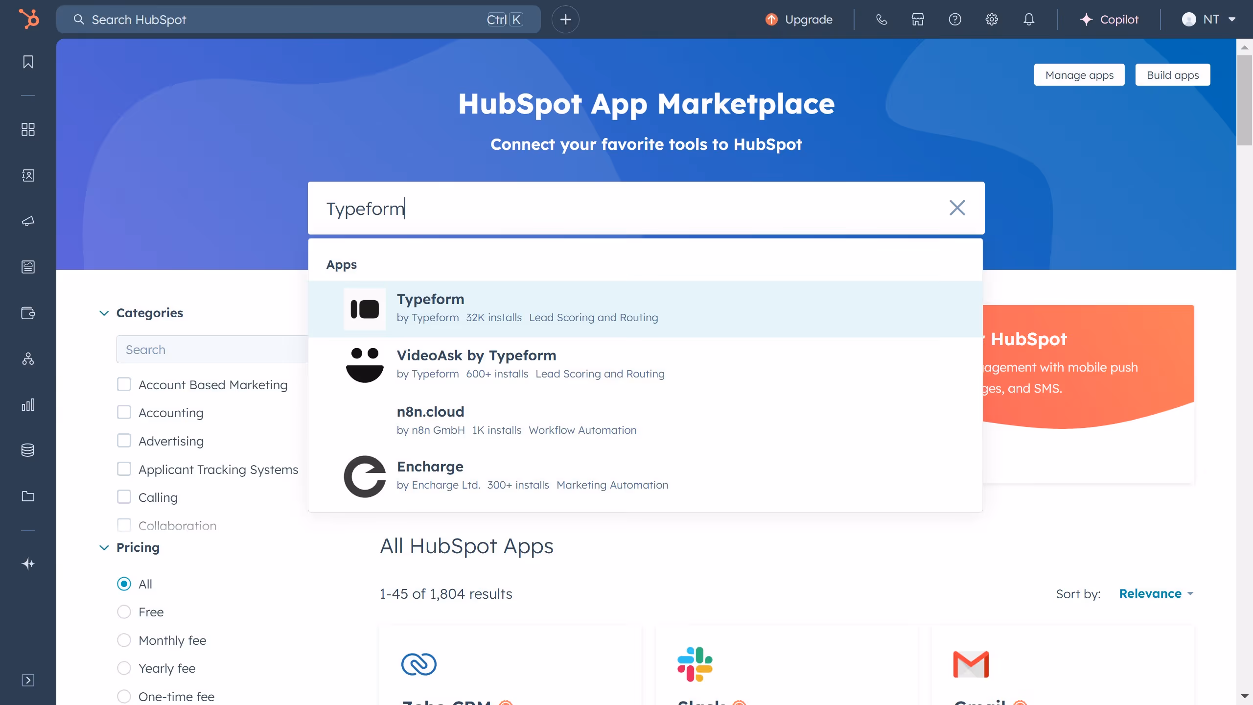 How to integrate HubSpot with Typeform?