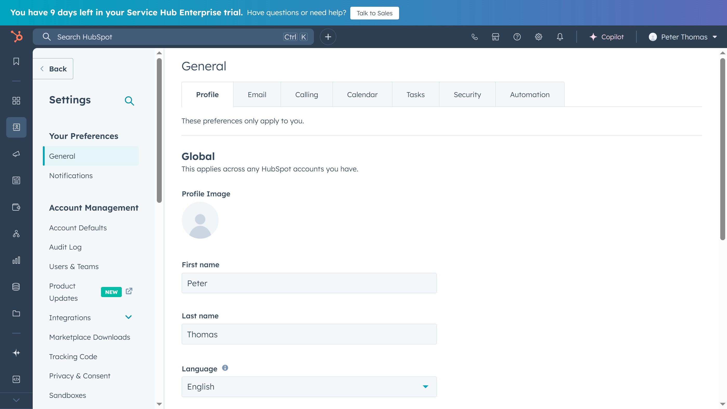 How to set the default view on an object in HubSpot