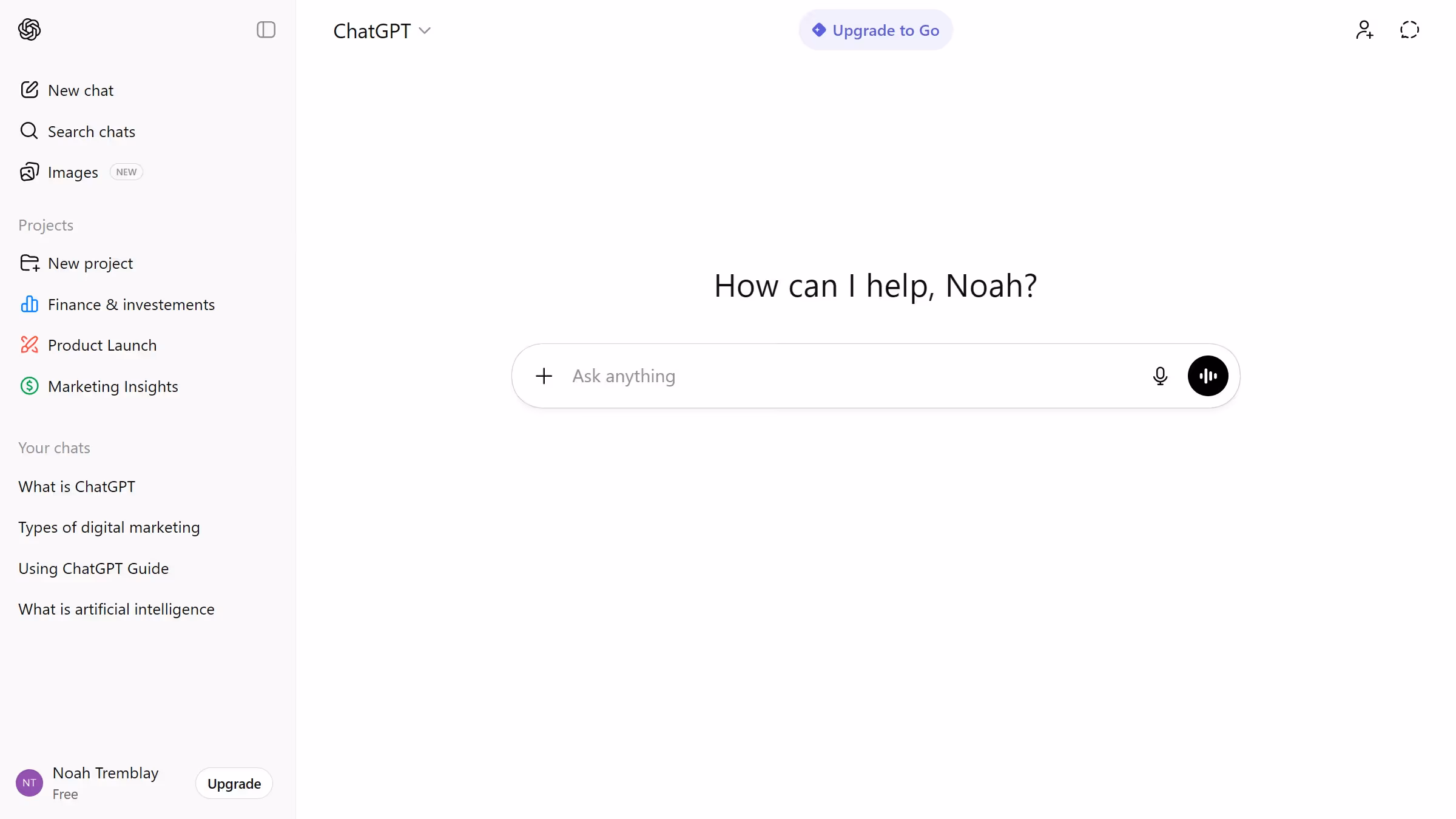 How to share a chat from sidebar in ChatGPT