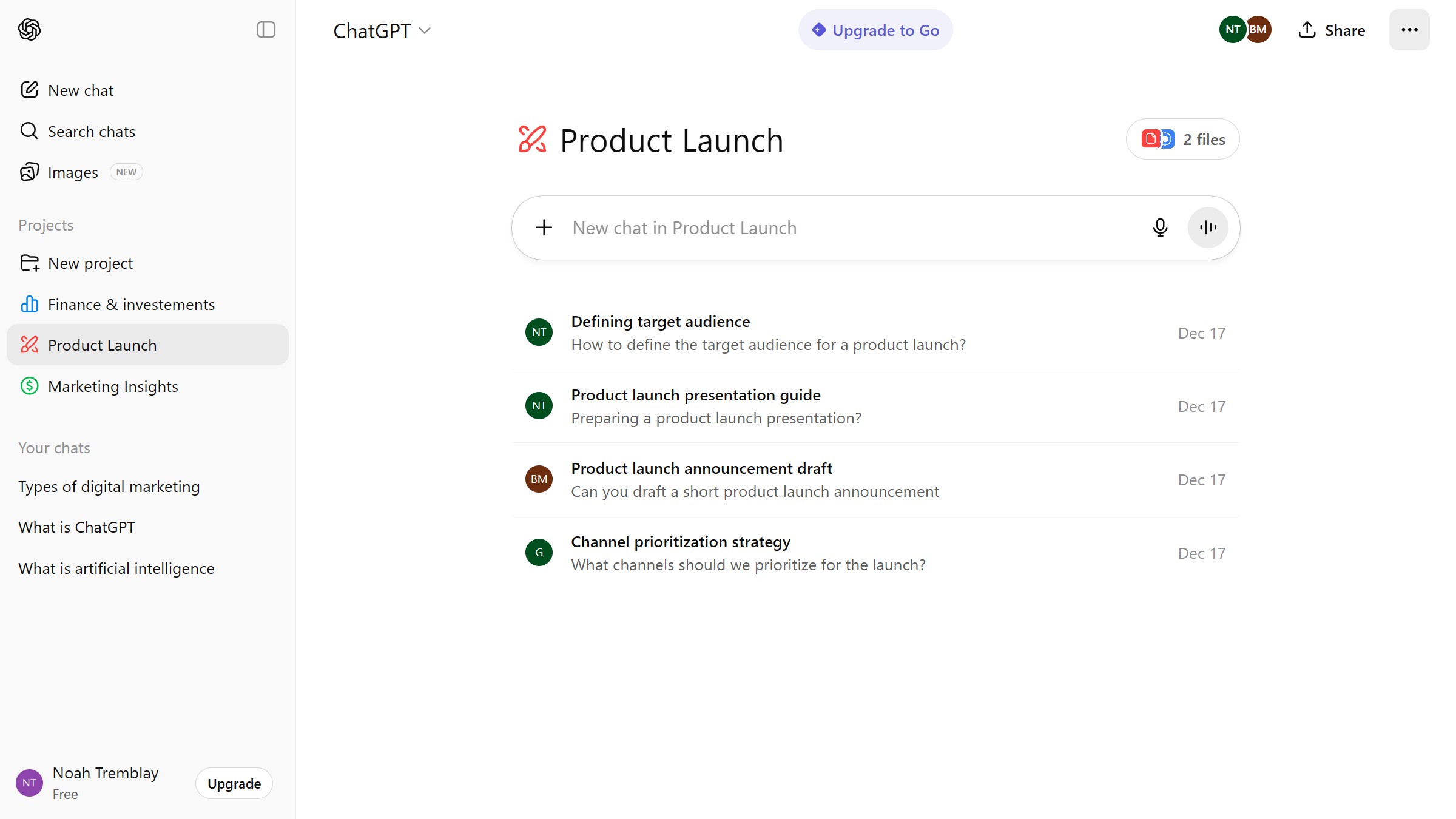 How to submit a report for a project in ChatGPT